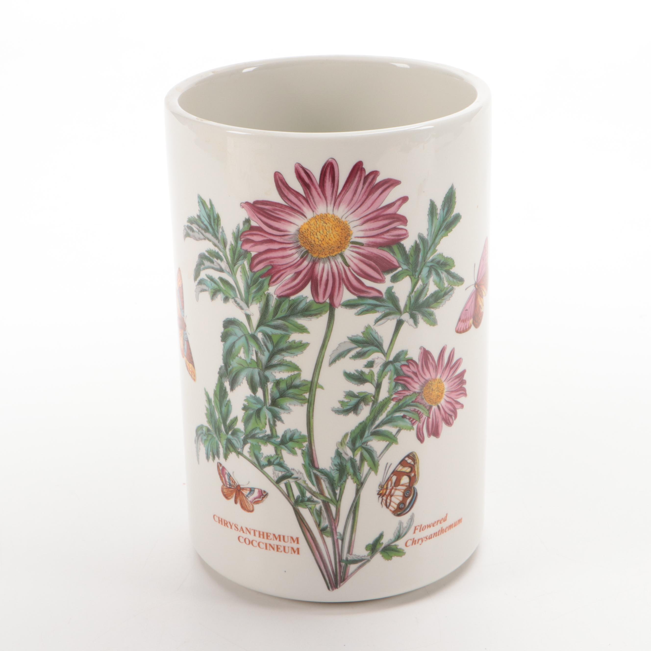 Portmeirion "Botanic Garden" Ceramic Salad Plates and Wine Cooler