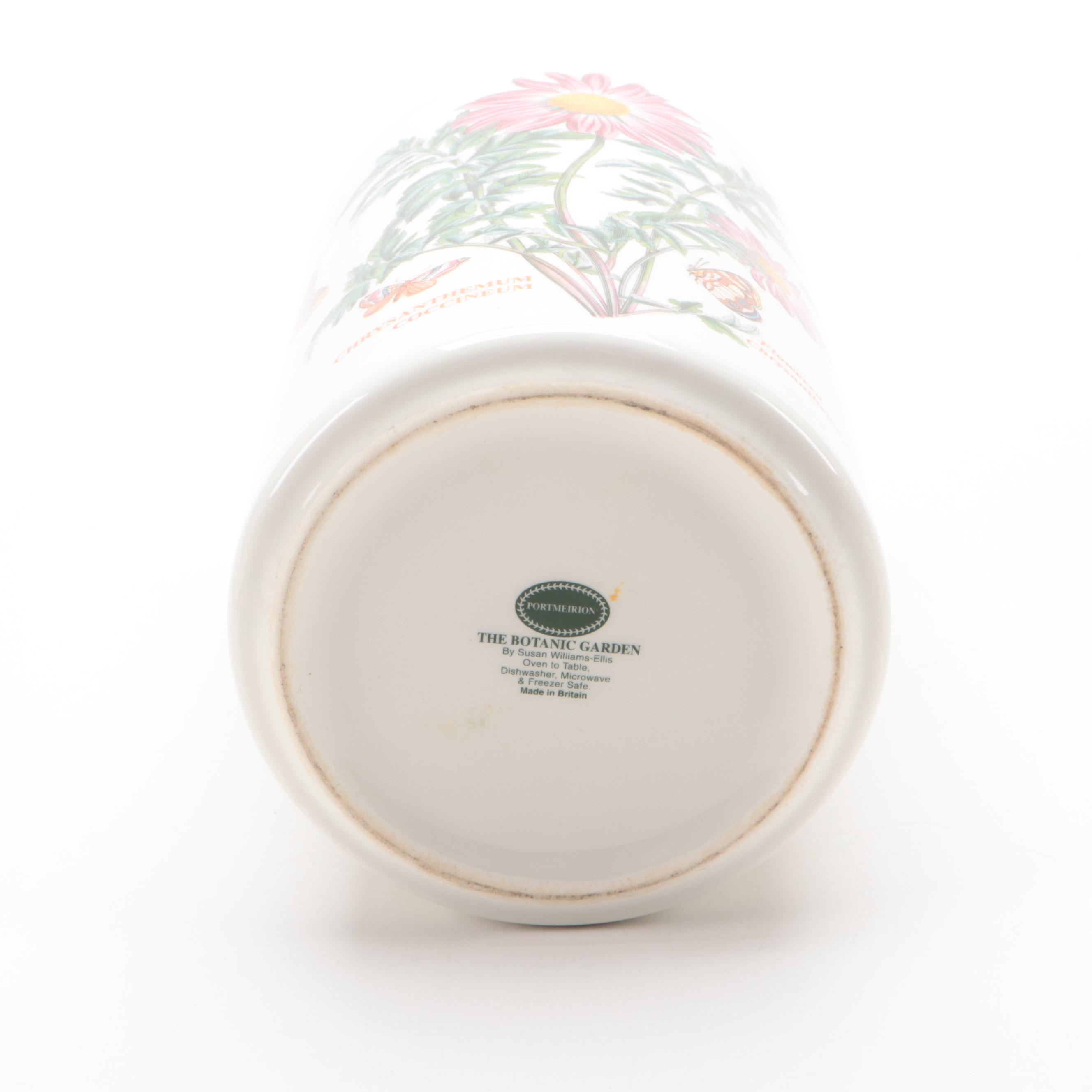 Portmeirion "Botanic Garden" Ceramic Salad Plates and Wine Cooler