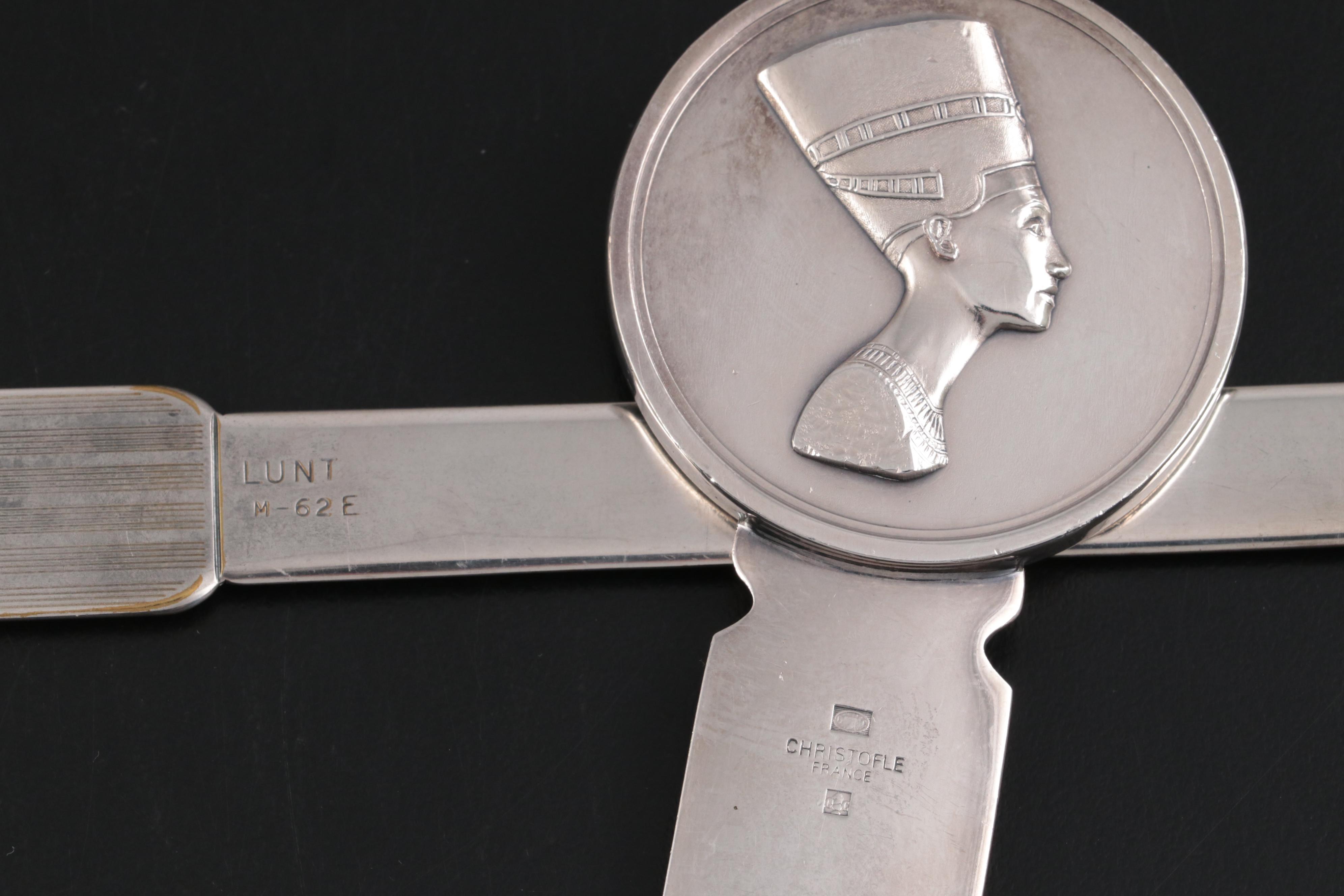 Christofle and Other Letter Openers with Sterling and Brass Bell and Boxes