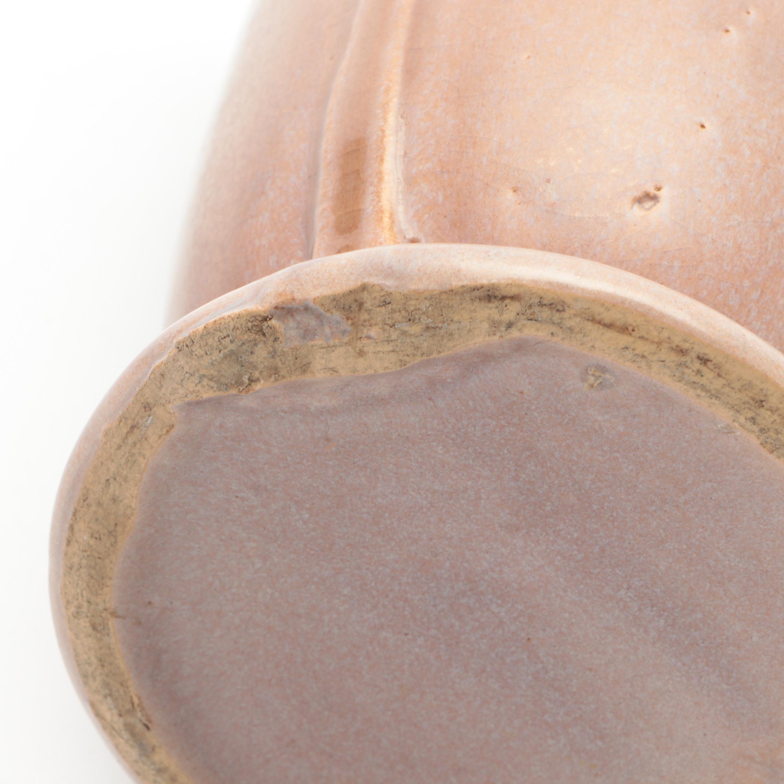 Rookwood Pottery Ceramic Bowl and Flower Frog With McCoy and Roseville Vases