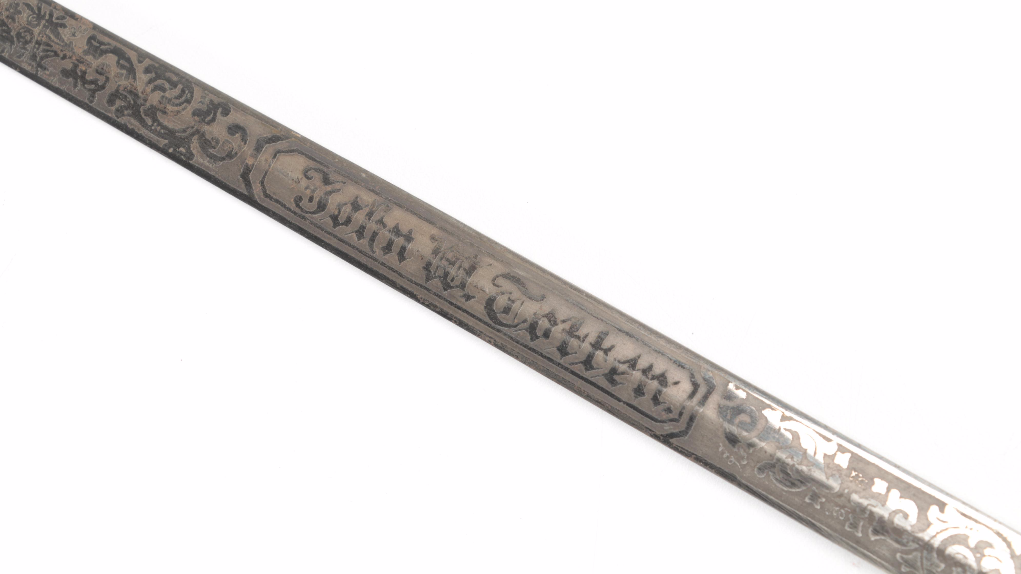 Masonic Knights Templar Ceremonial Sword and Sheath, Early 20th Century