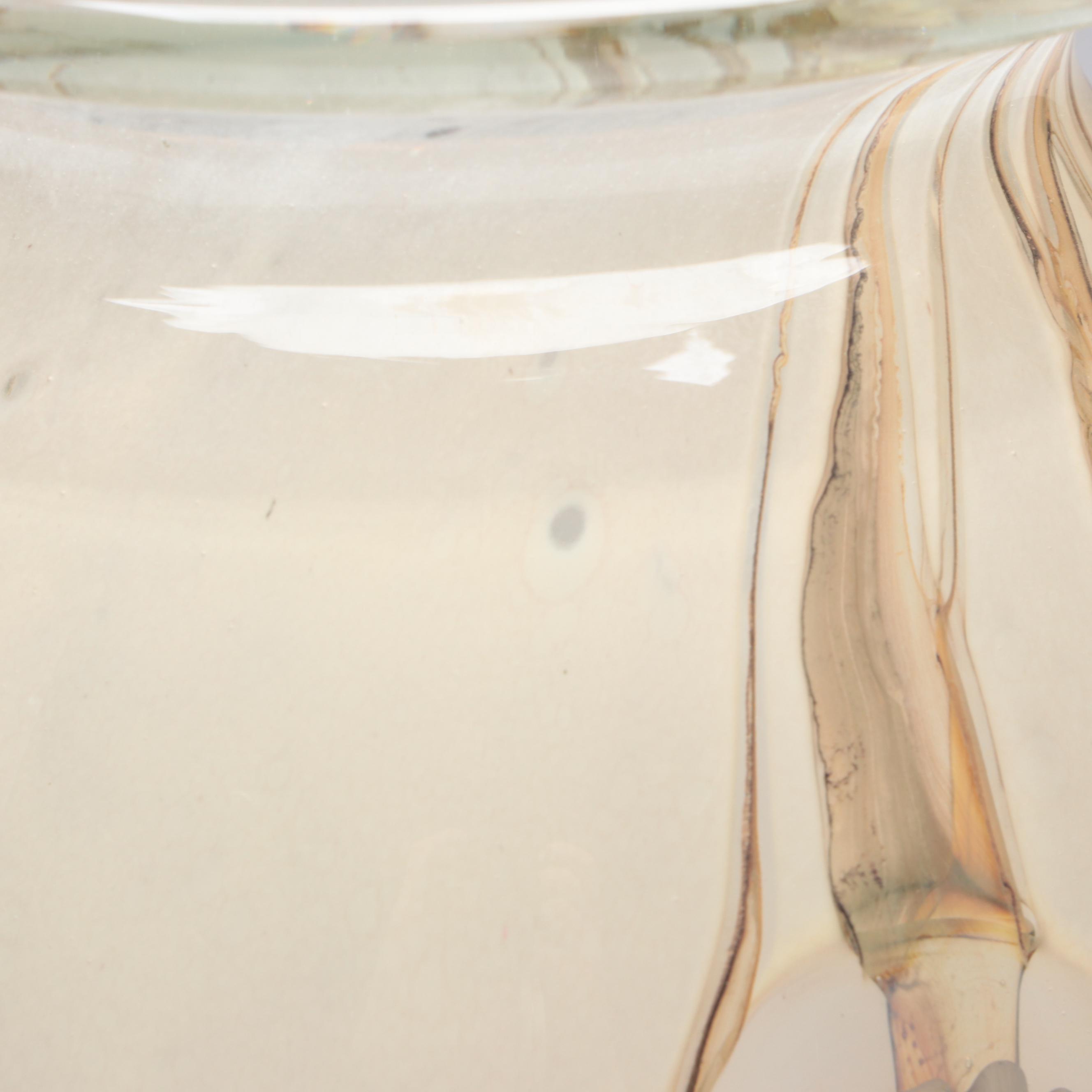 Signed Robert Eickholt Blown Art Glass Vase, 2004