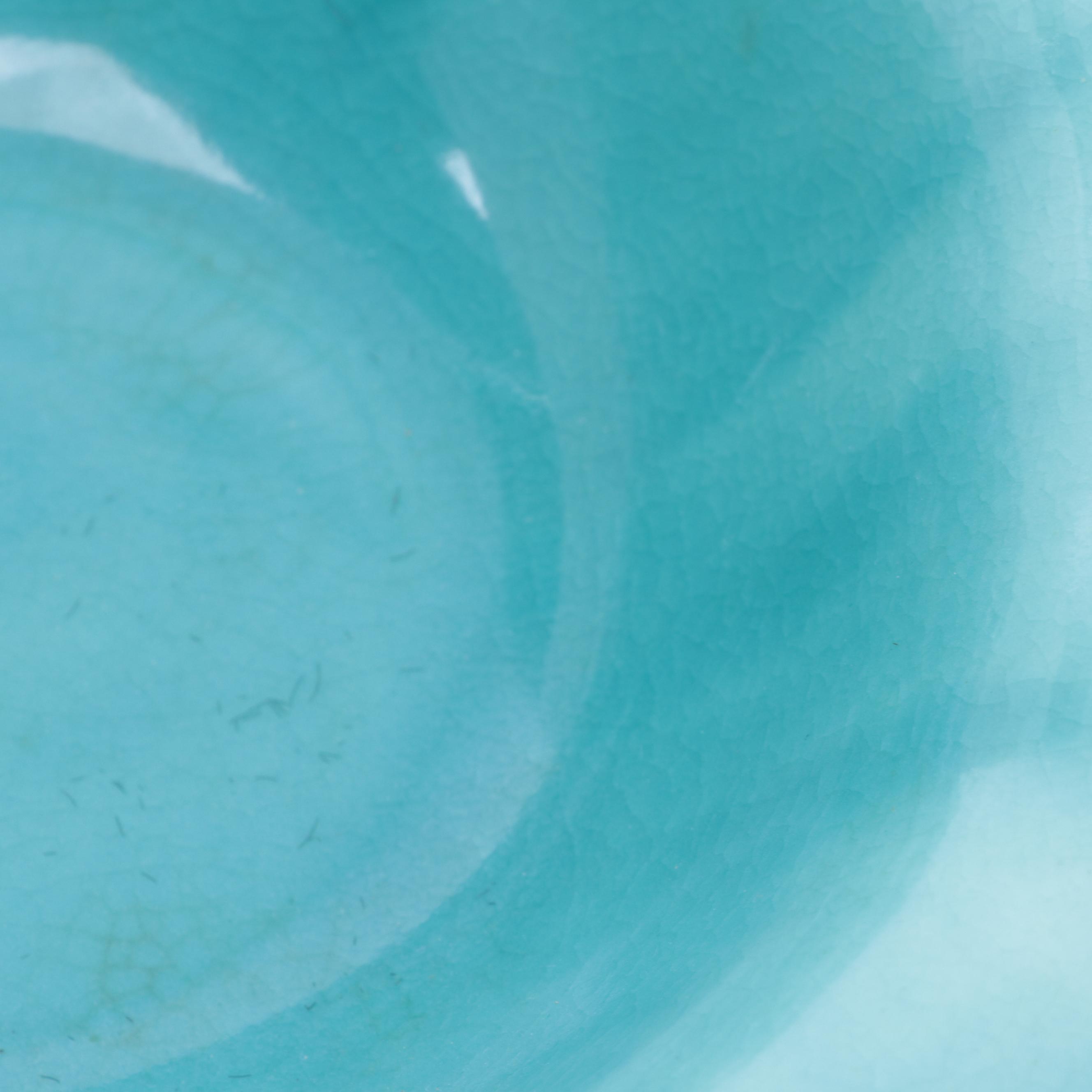 Rookwood Pottery Turquoise Glazed Water Lily Bowl, 1947