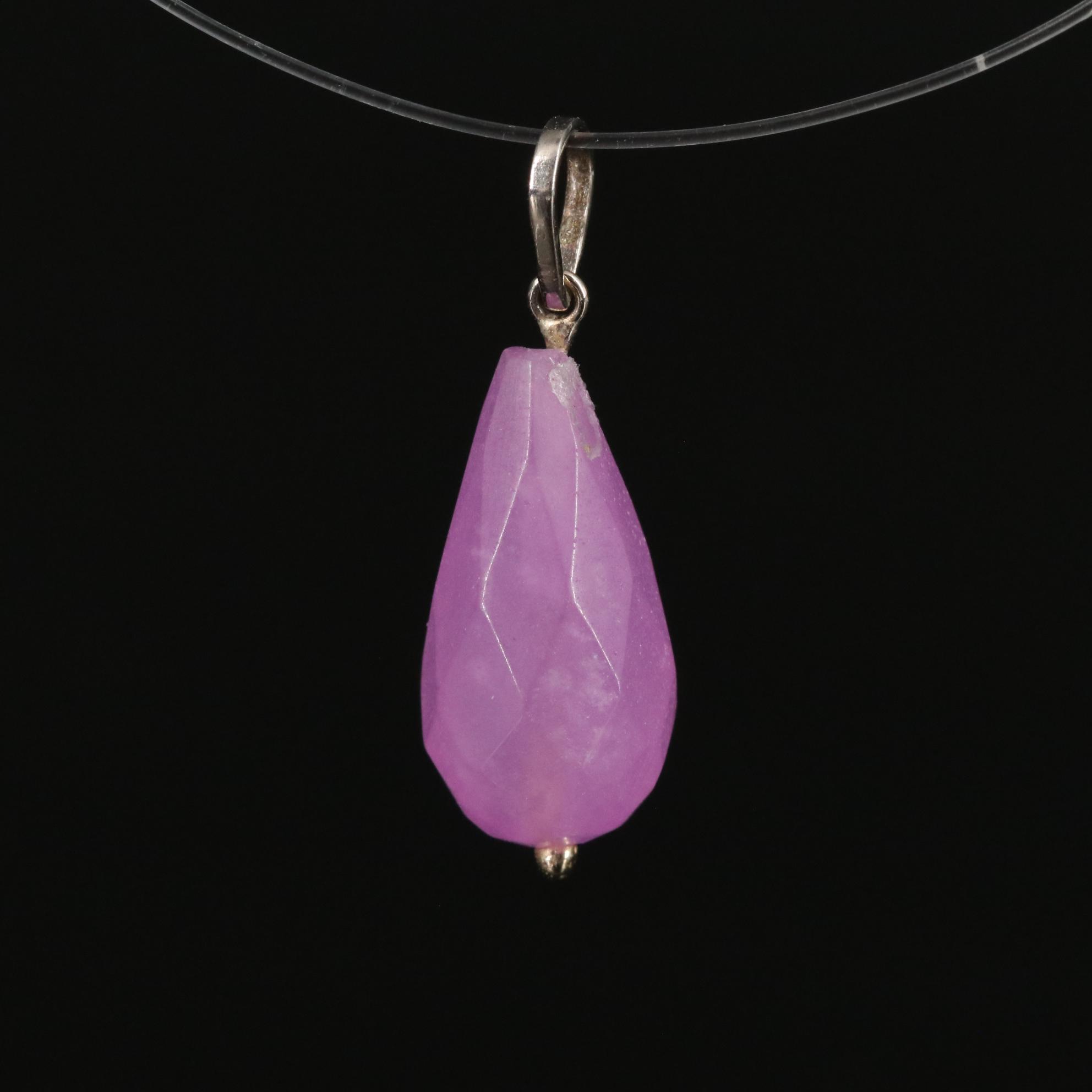 14K Quartzite Pendant