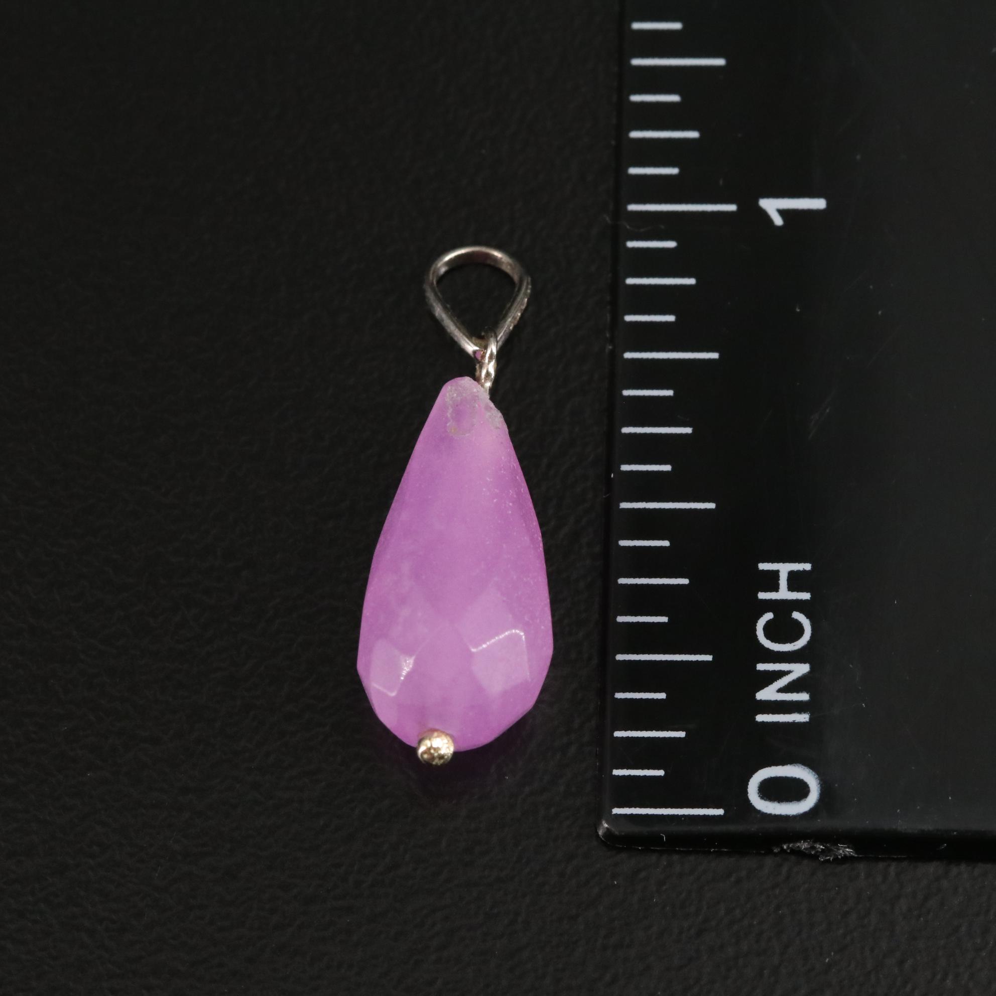 14K Quartzite Pendant