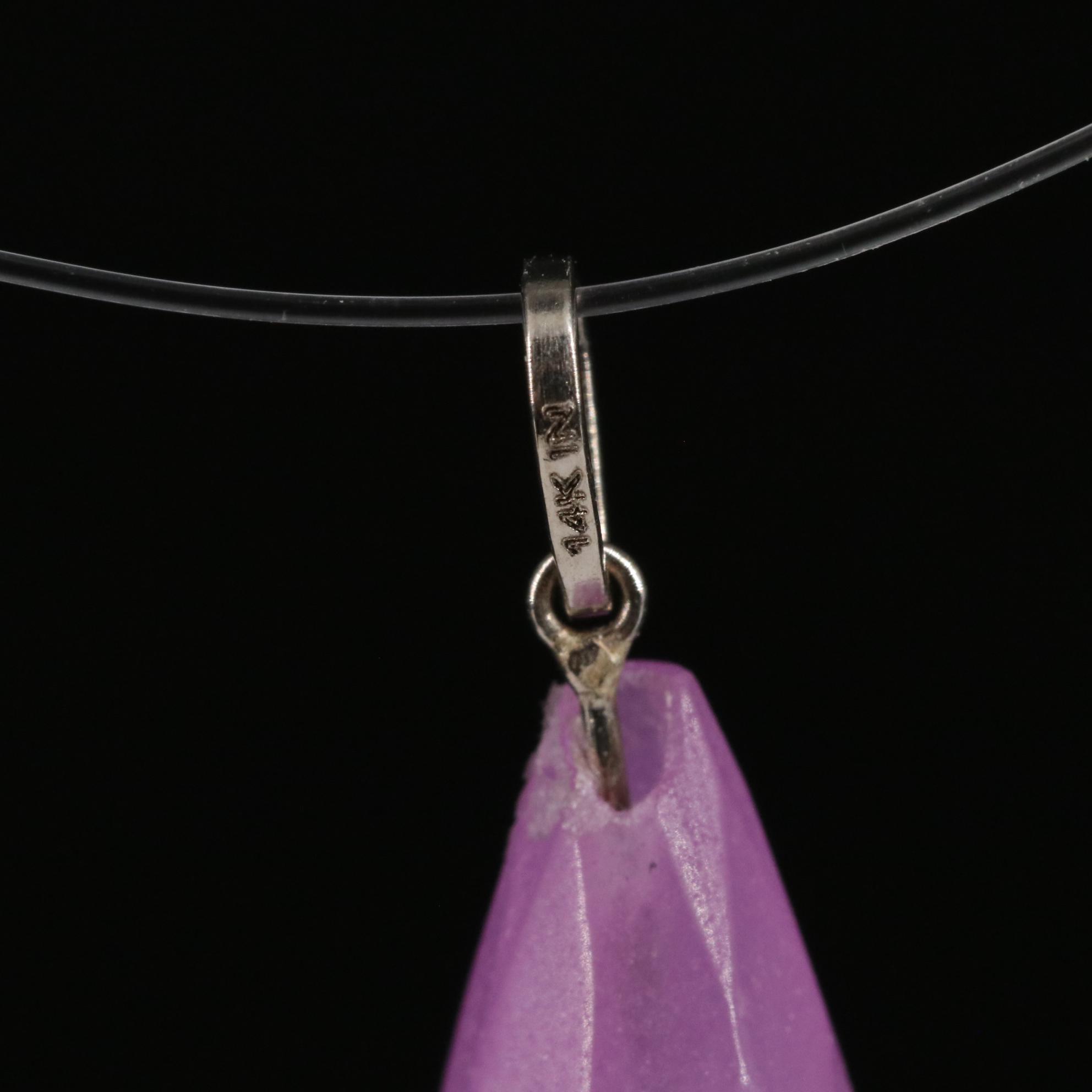 14K Quartzite Pendant