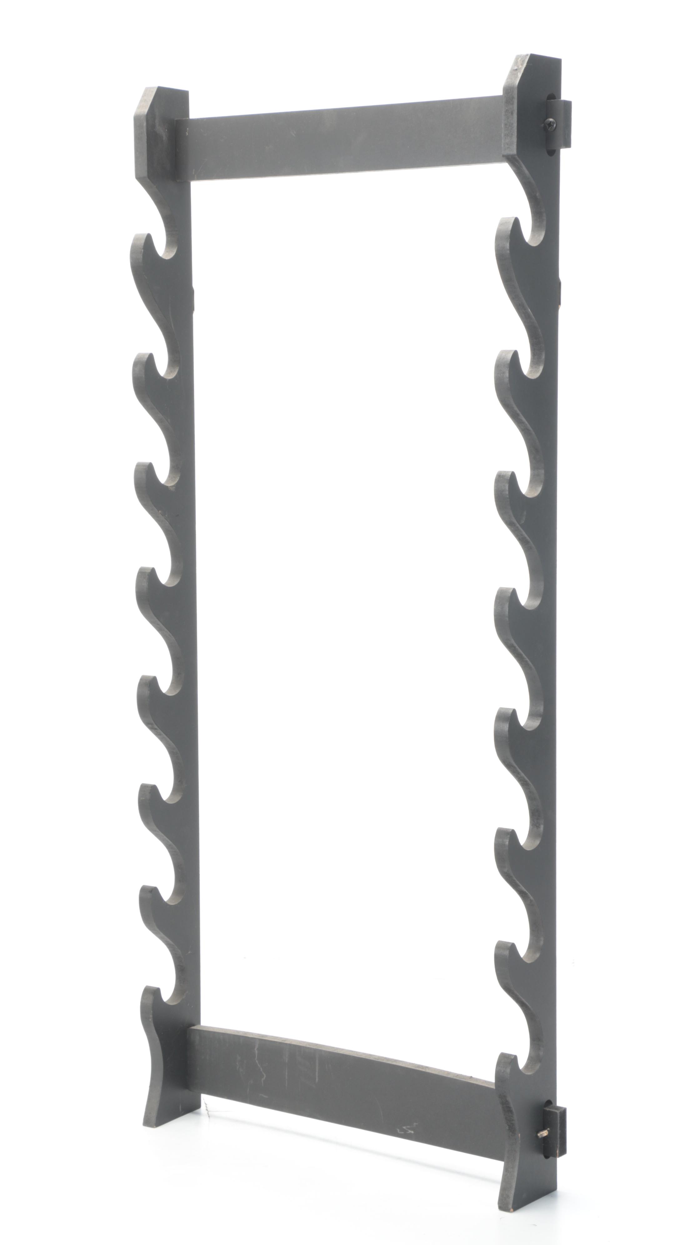 Daisy Red Ryder BB Air Rifle with Wooden Rack, Mid to Late 20th Century