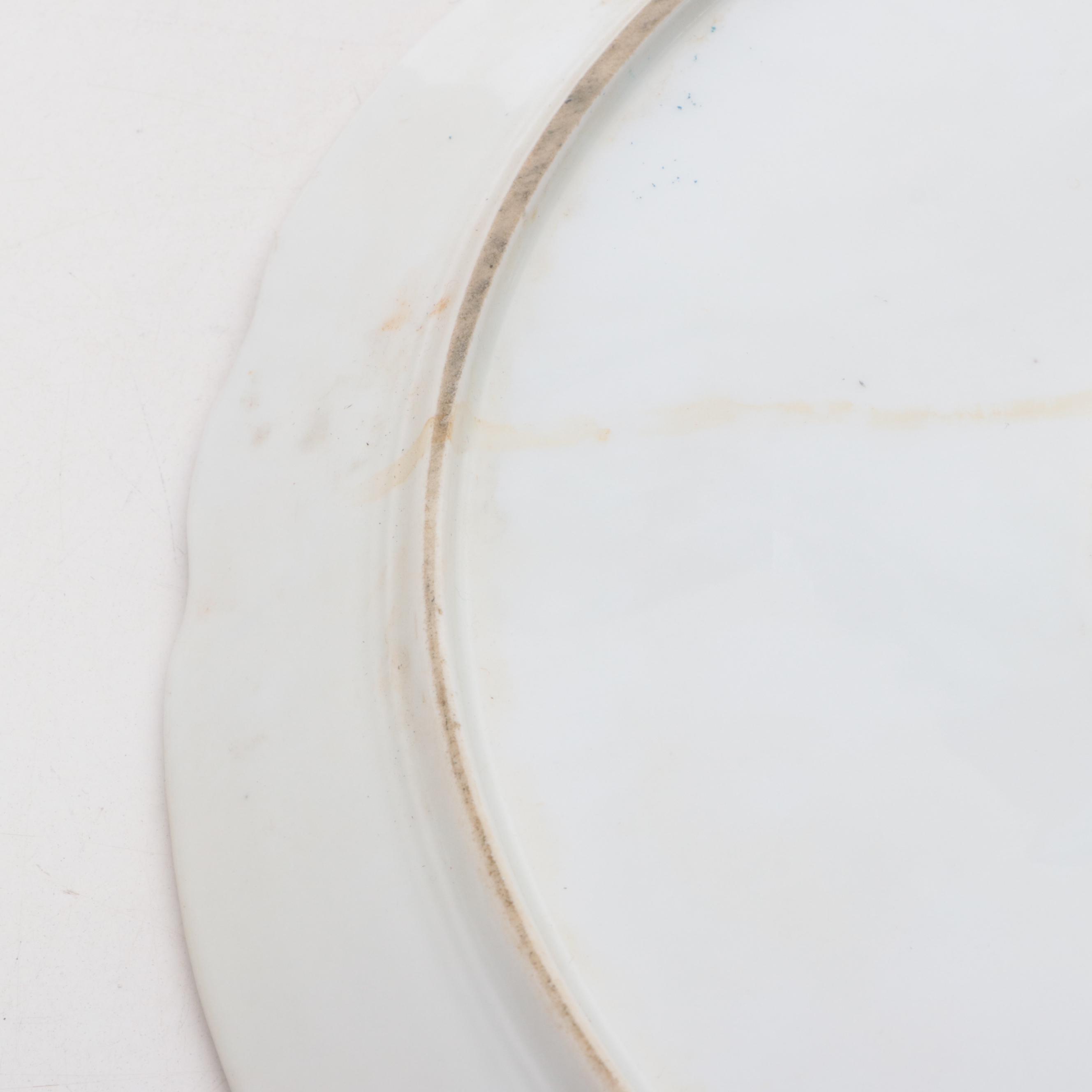 Victoria Austrian Porcelain Tea Set and Platter, Early to Mid-20th Century