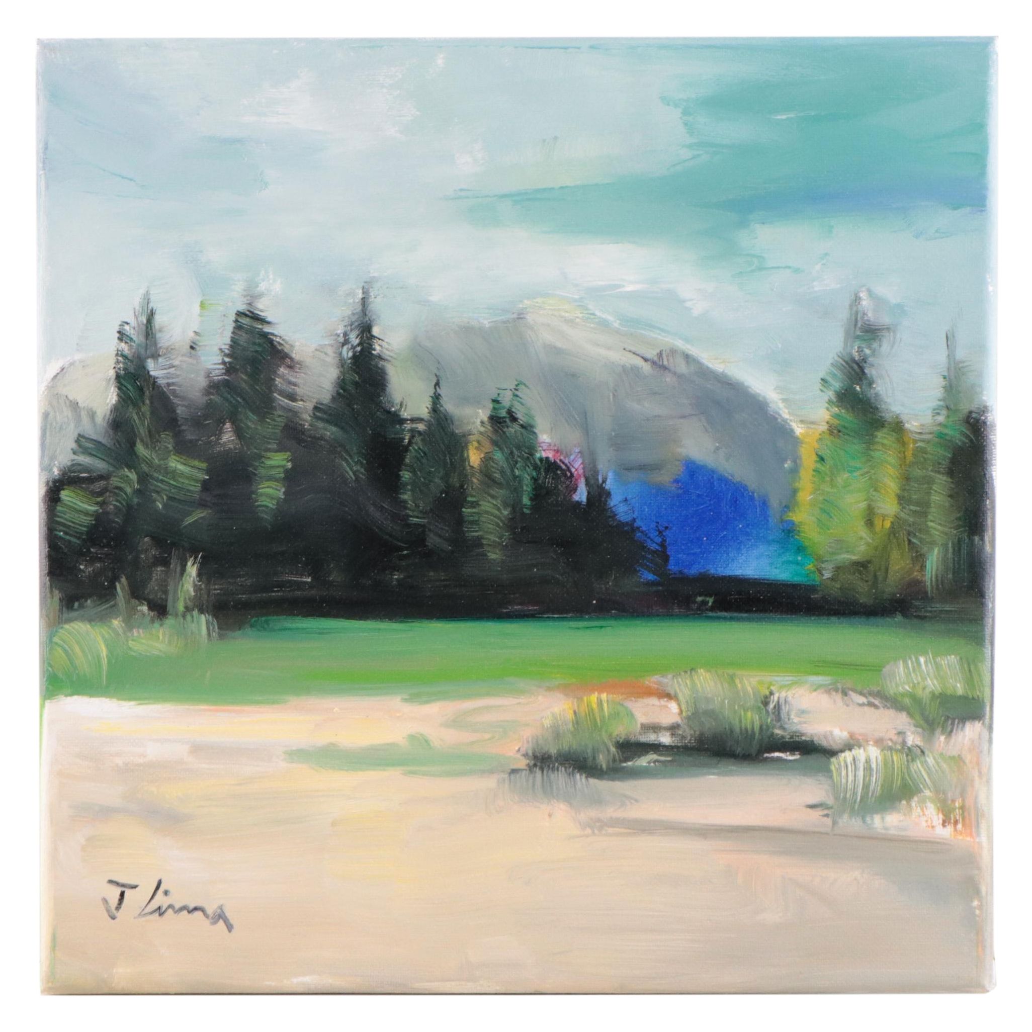 José M. Lima Landscape Oil Painting, 2023