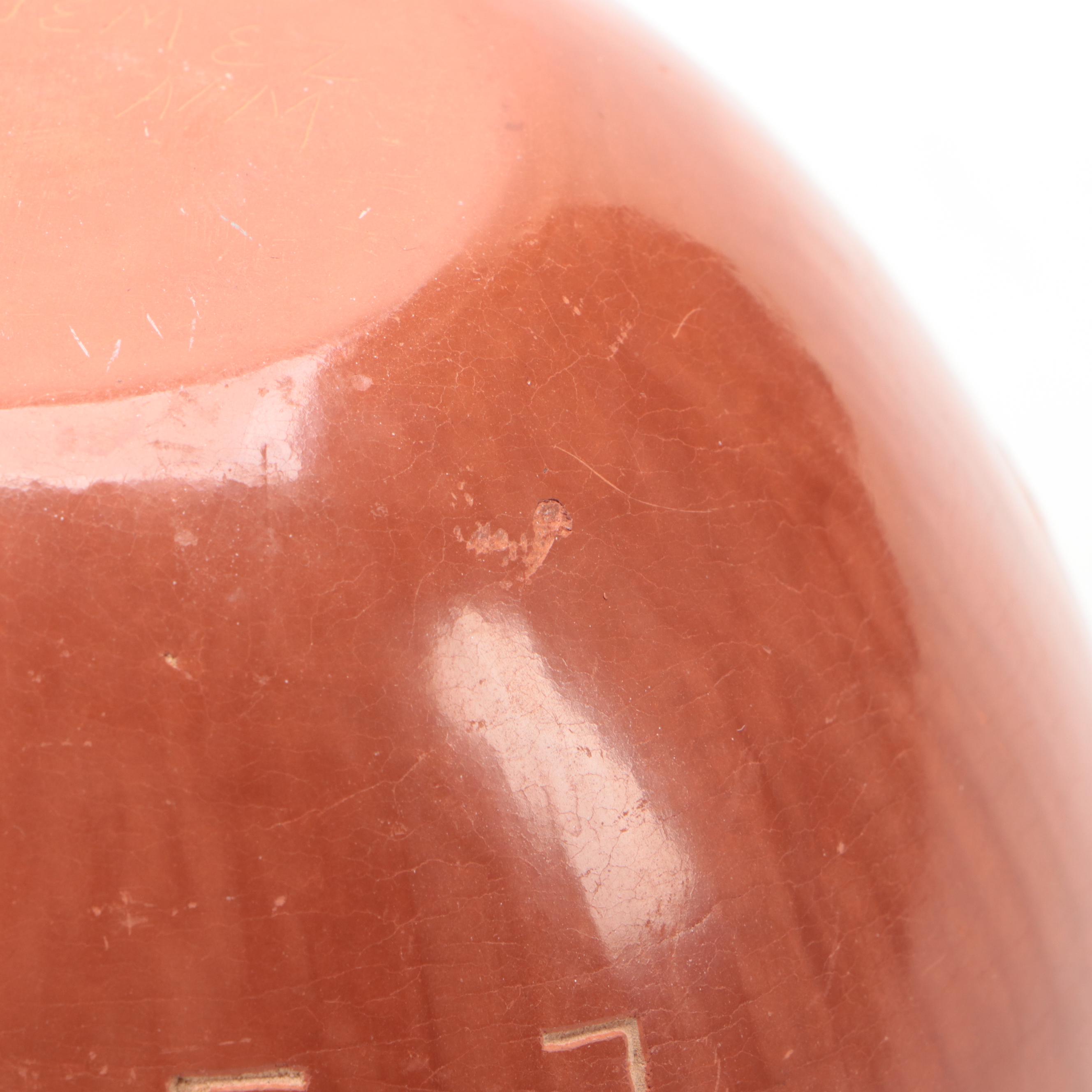 L. Yepa Signed Jemez Pueblo Sunface and Corn Sgraffito Pottery Seed Jar