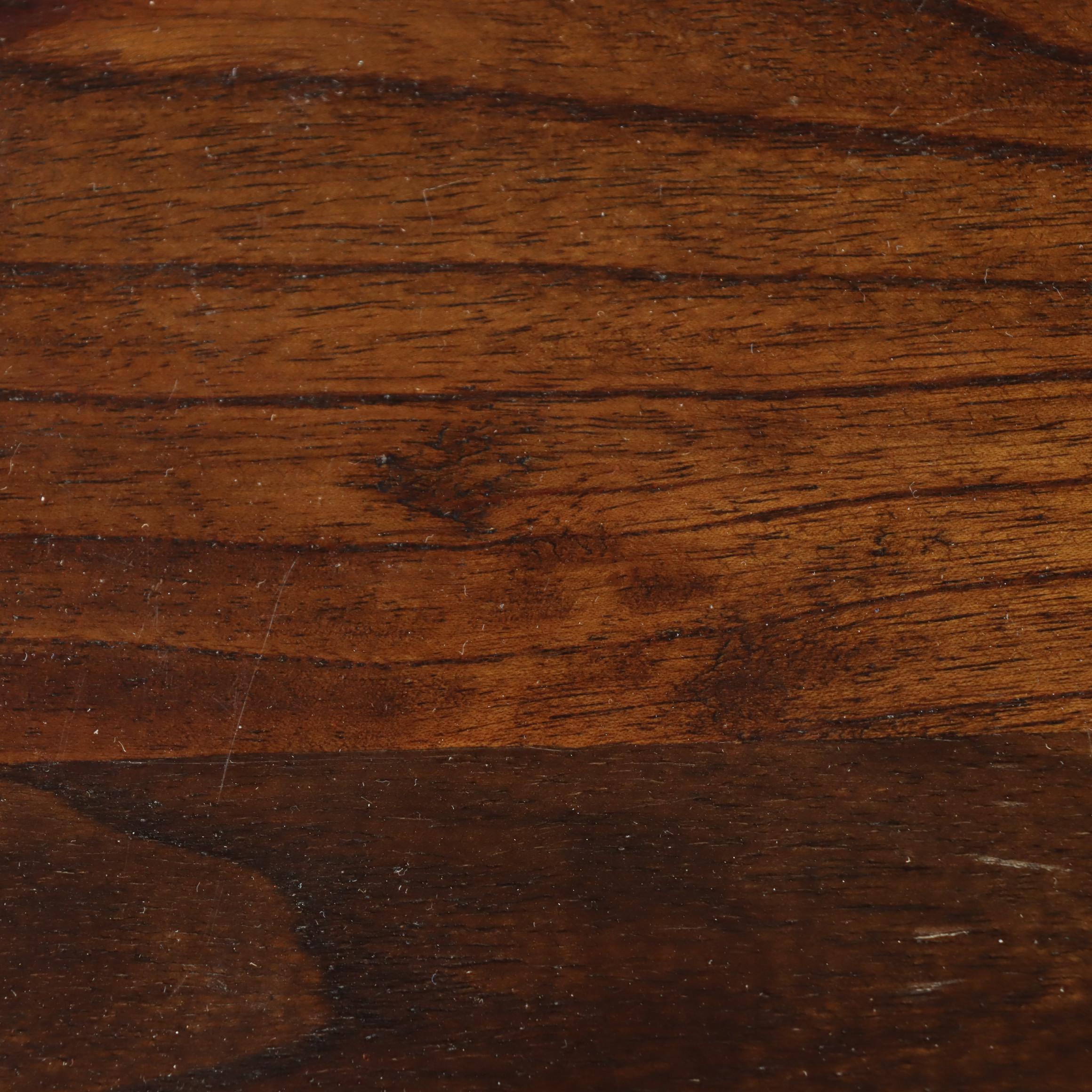 Chinese Elm Side Table and Cabinet