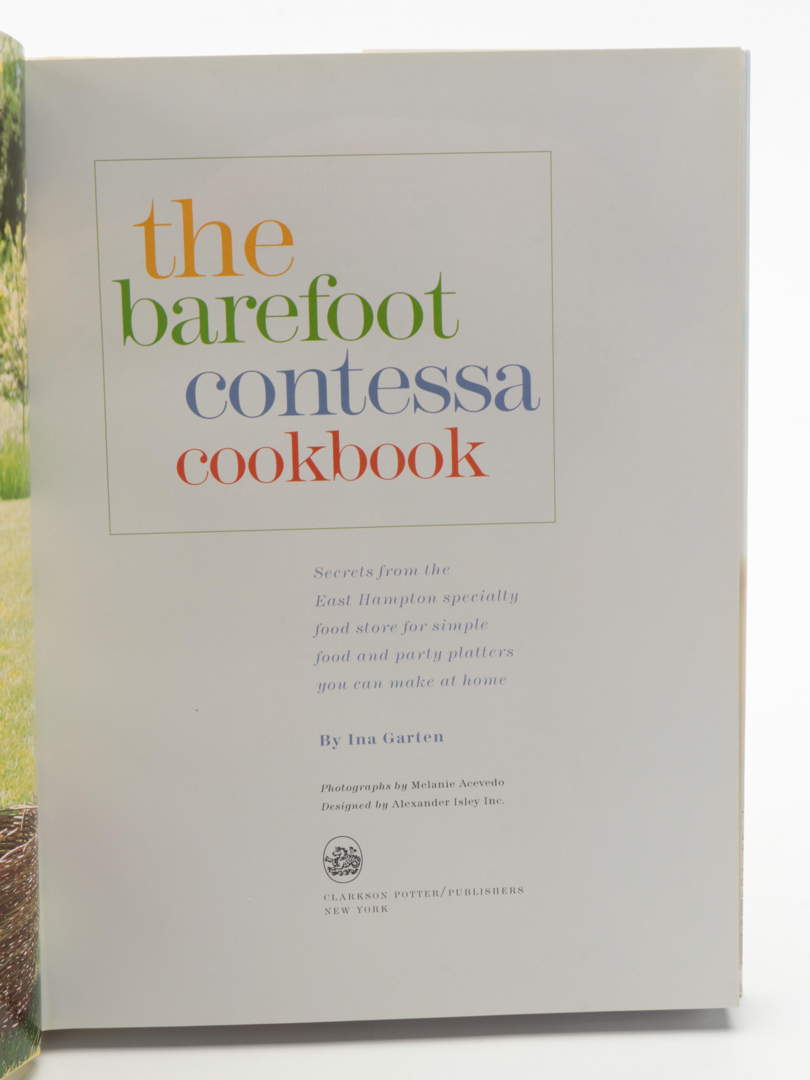 Ina Garten Cookbook Collection Including "The Barefoot Contessa"