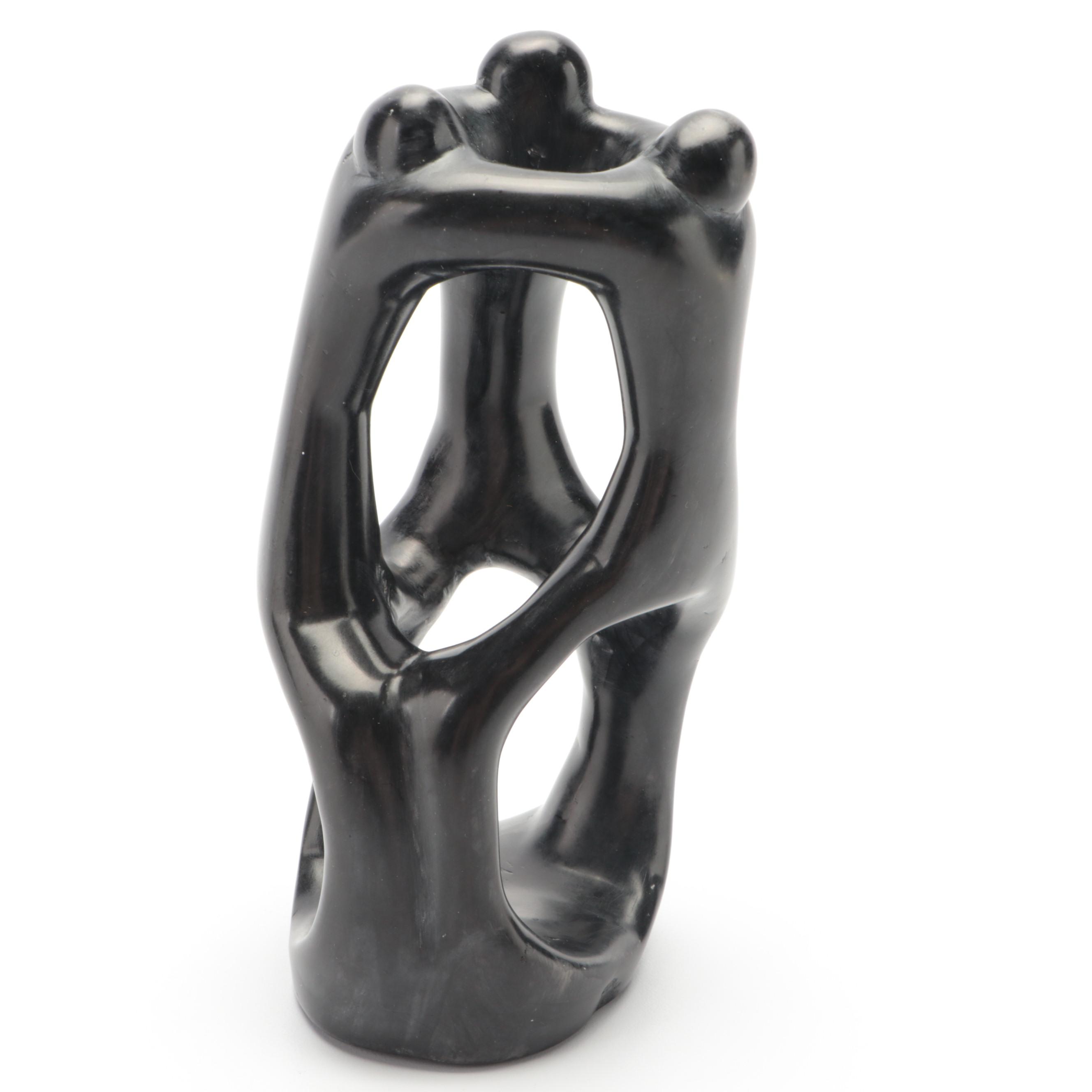 Kenyan Carved Soapstone Circle of Friends