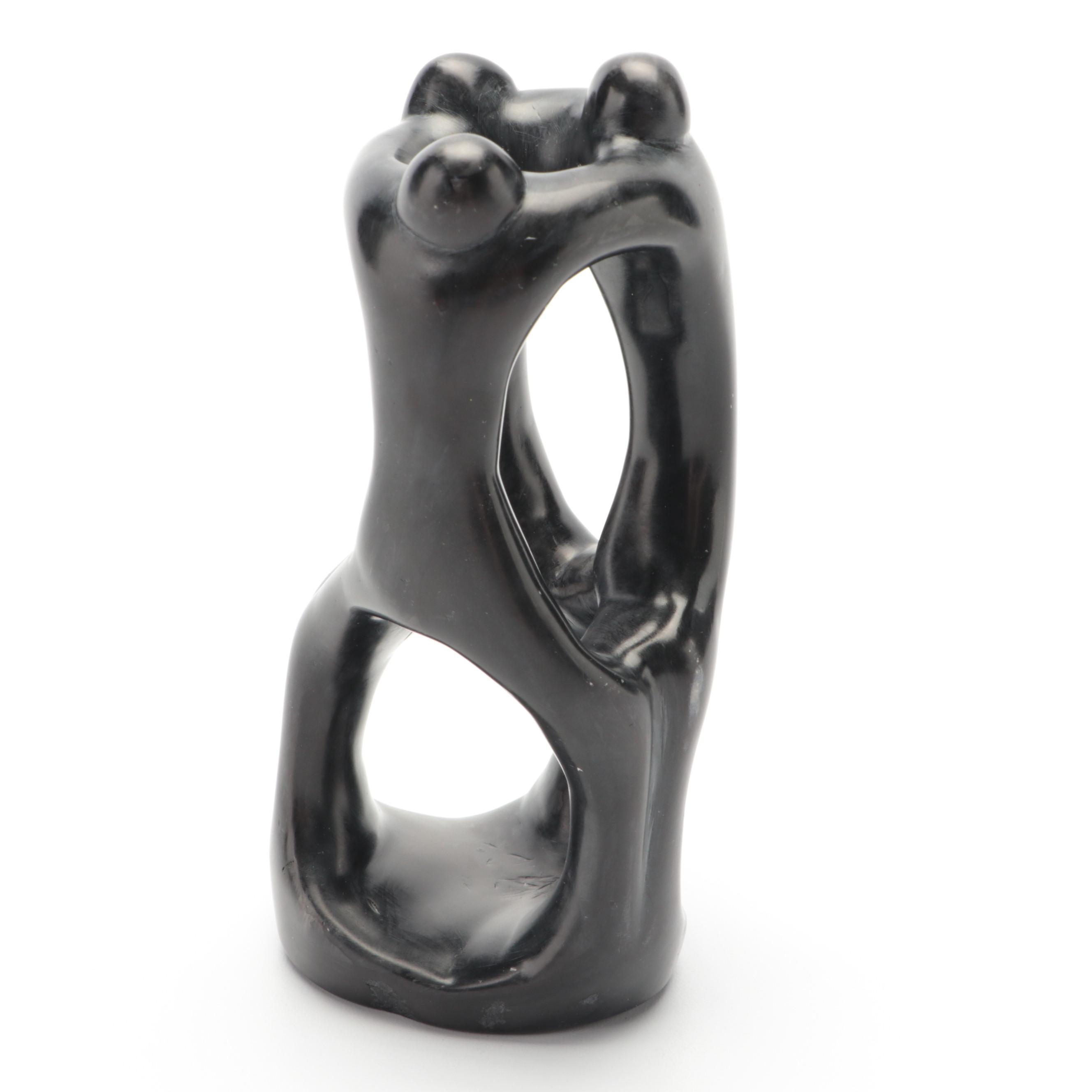 Kenyan Carved Soapstone Circle of Friends