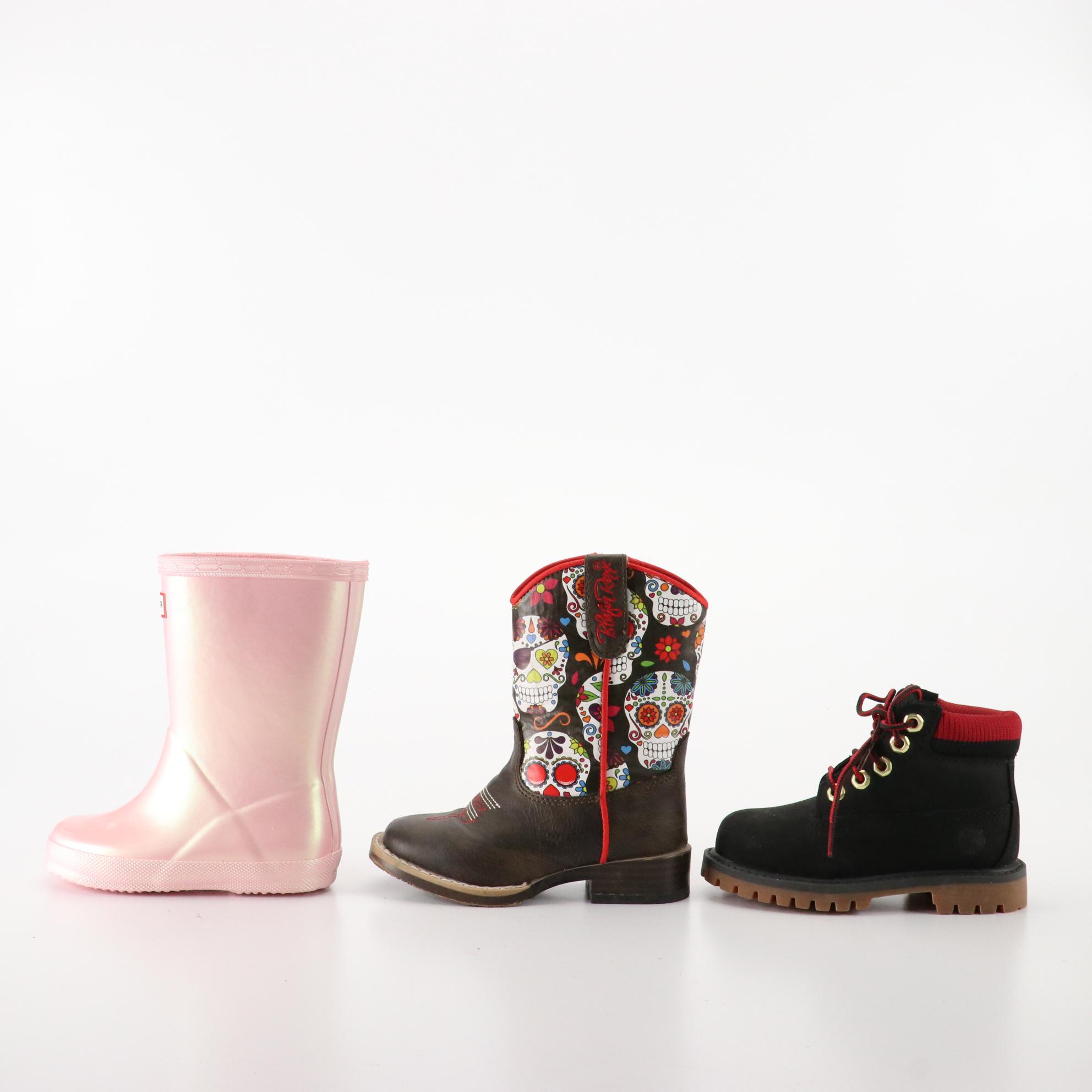 Toddler's Hunter Rain Boots, Timberland Waterproof Boots, Blazin Roxx Boots