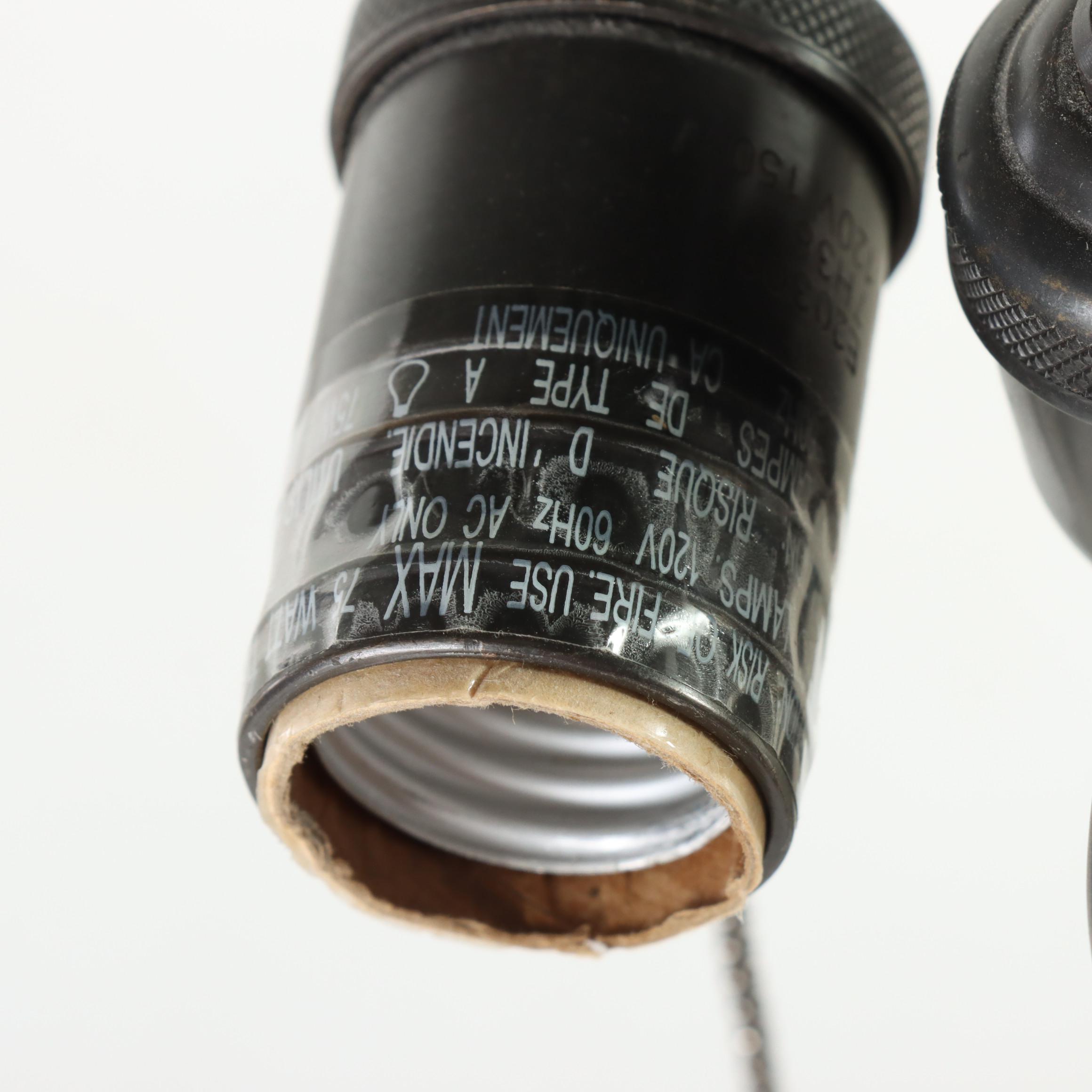 Mission Style Black Iron Floor Lamp With Mica Shade, Contemporary