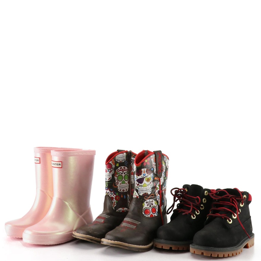 Toddler's Hunter Rain Boots, Timberland Waterproof Boots, Blazin Roxx Boots