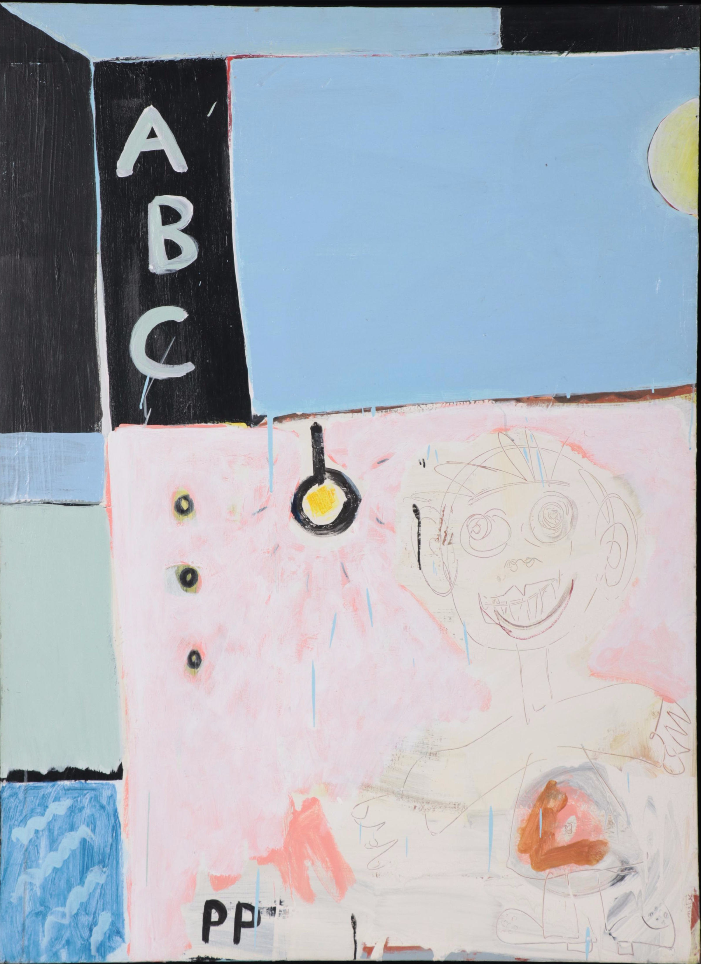 Peter Park Large-Scale Abstract Acrylic Painting "ABC"