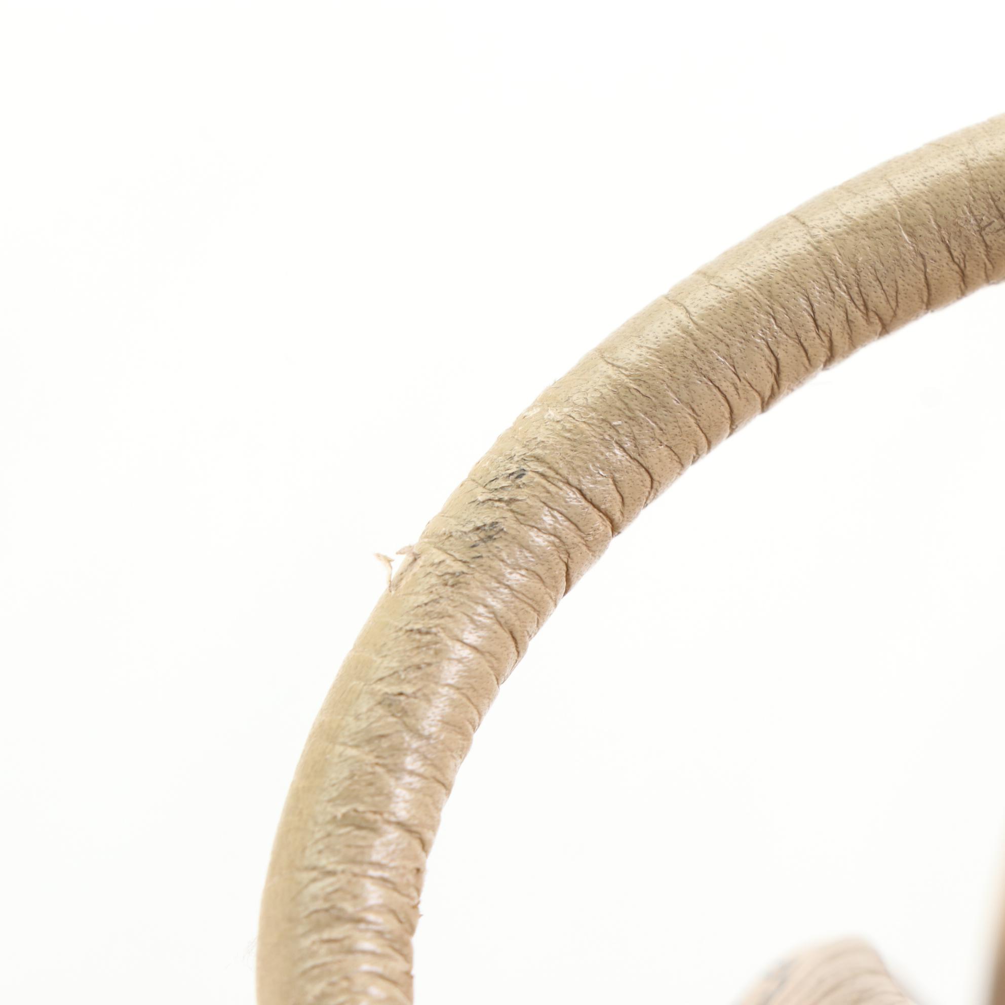 MCM Small Stark Backpack in Beige Studded Visetos