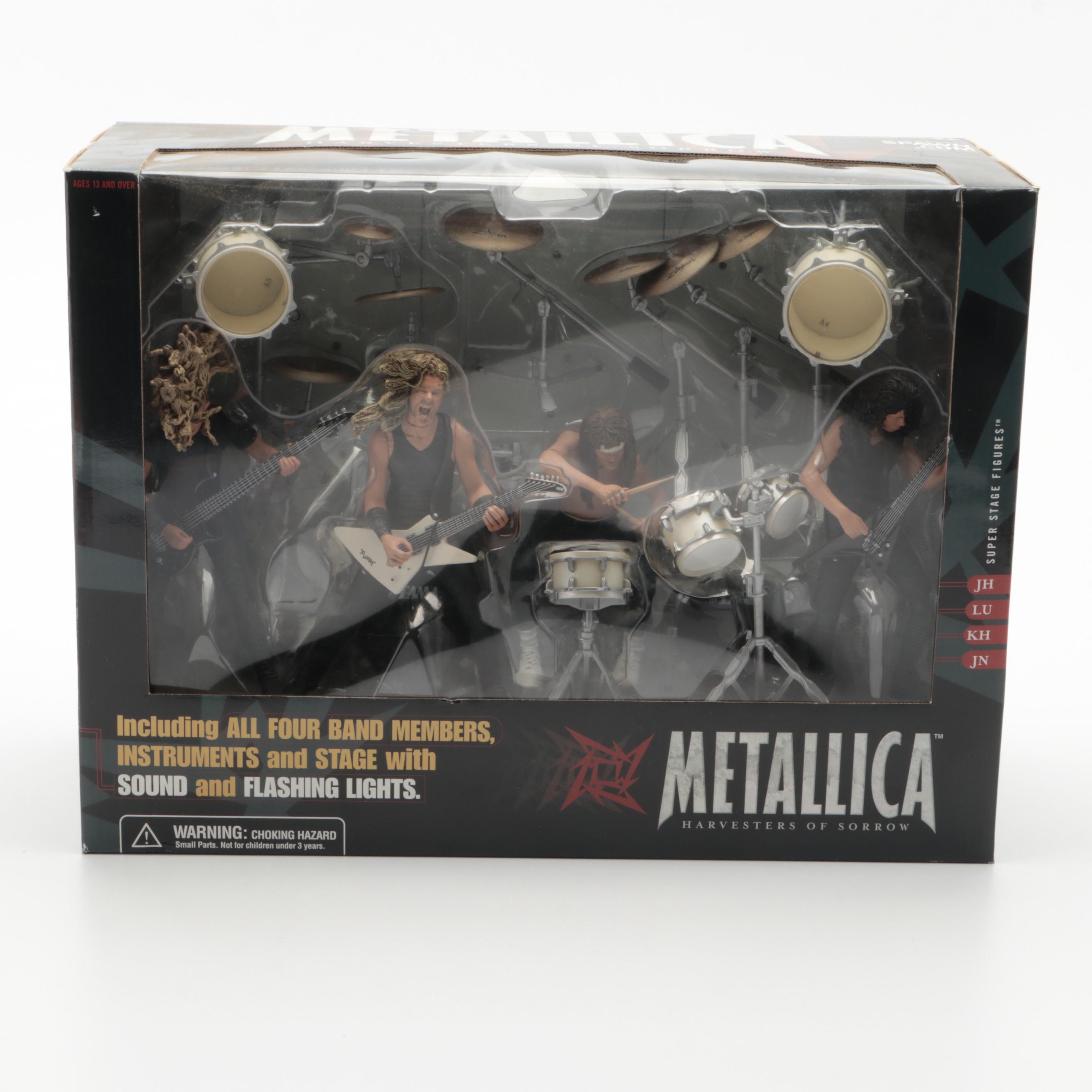 Metallica, Elvis Presley, and KISS Sealed McFarlane Action Figures