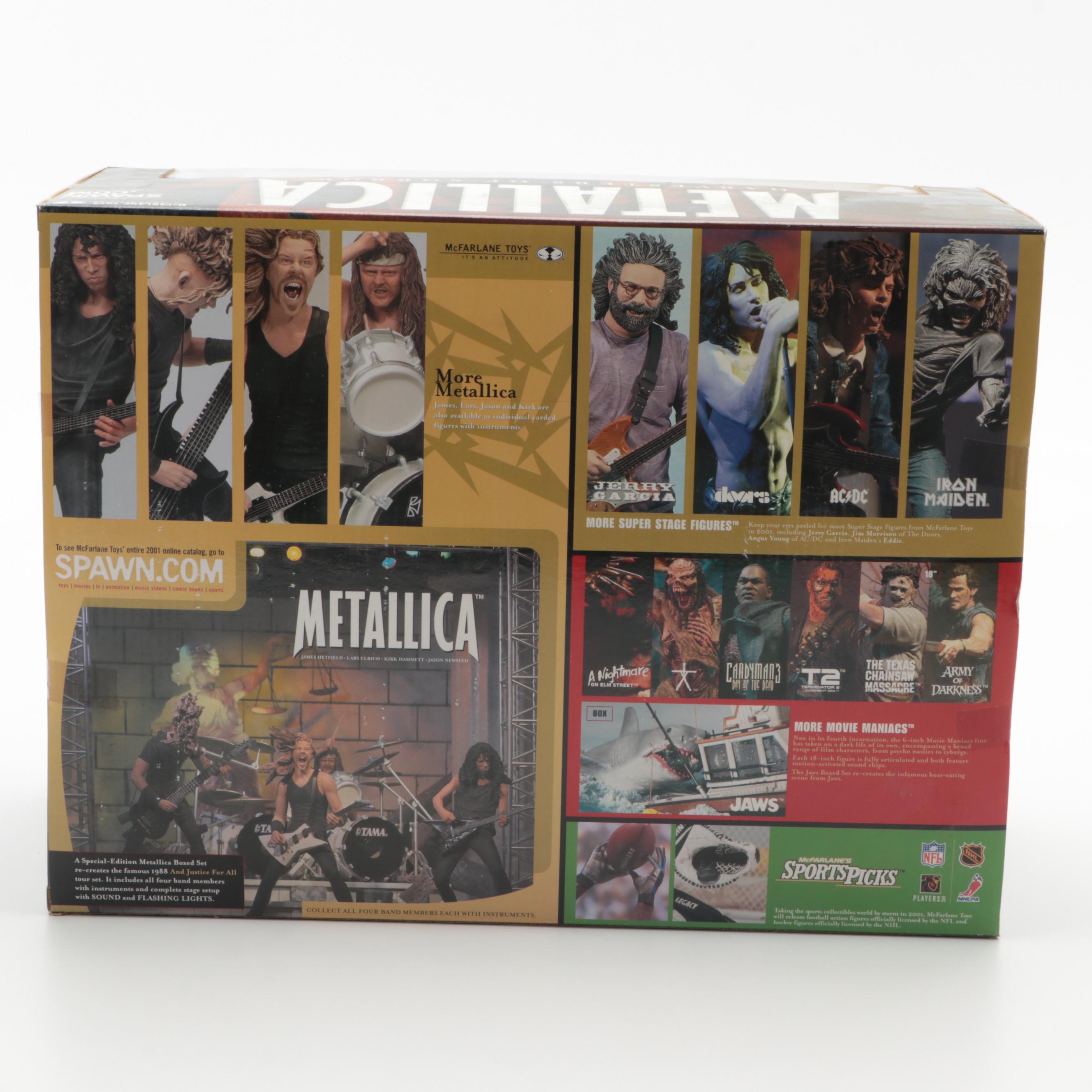 Metallica, Elvis Presley, and KISS Sealed McFarlane Action Figures