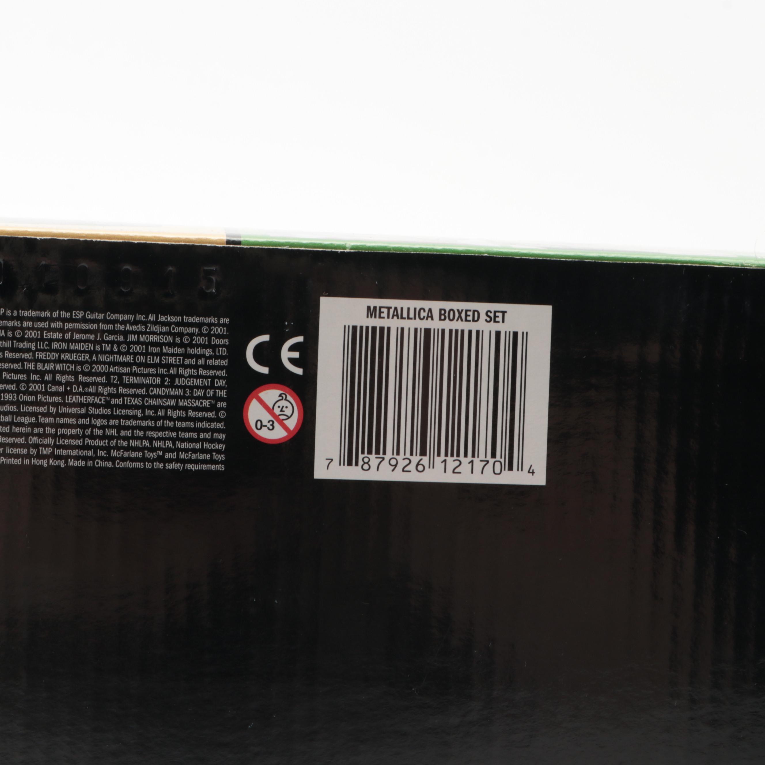 Metallica, Elvis Presley, and KISS Sealed McFarlane Action Figures