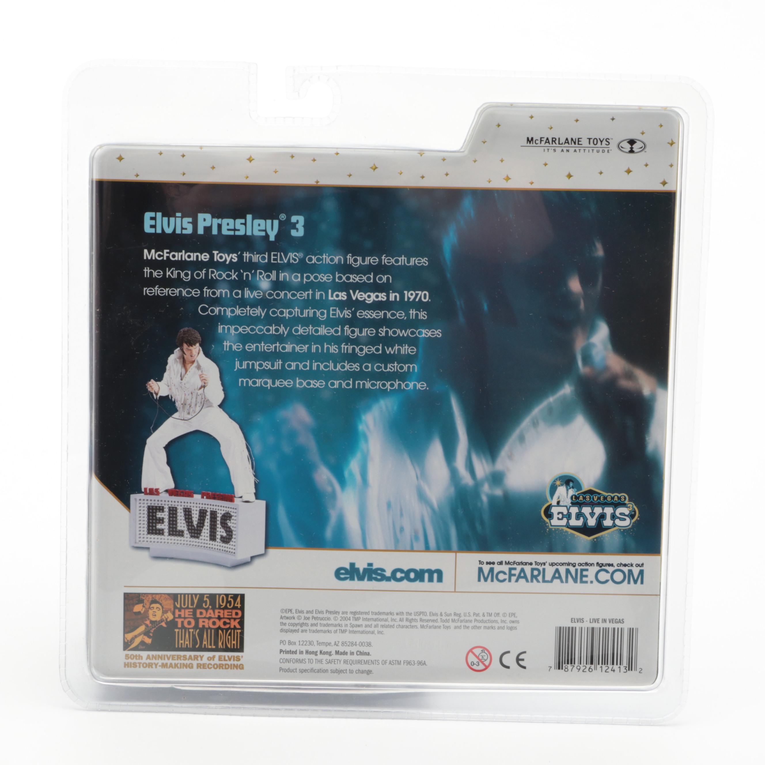 Metallica, Elvis Presley, and KISS Sealed McFarlane Action Figures