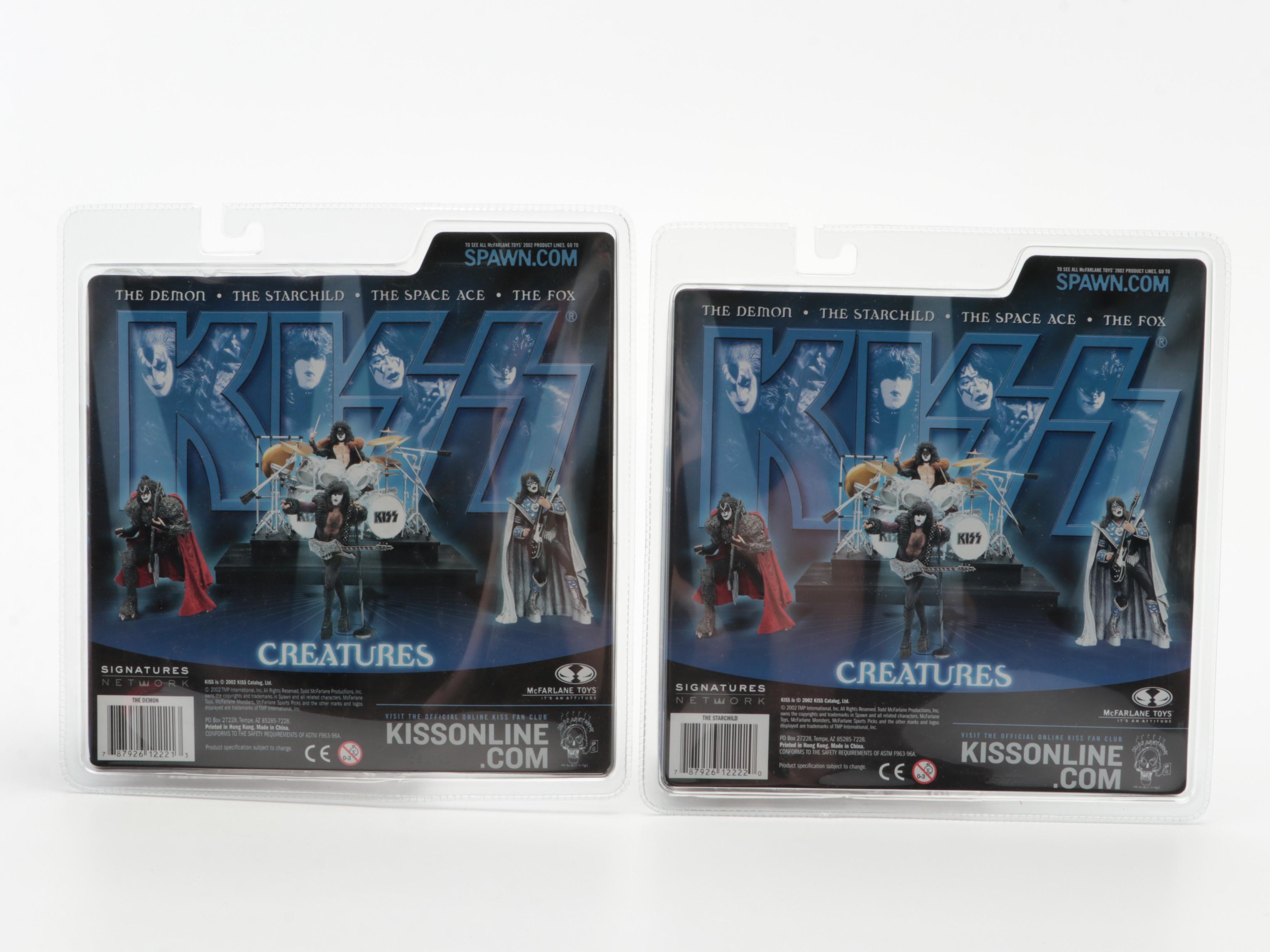 Metallica, Elvis Presley, and KISS Sealed McFarlane Action Figures