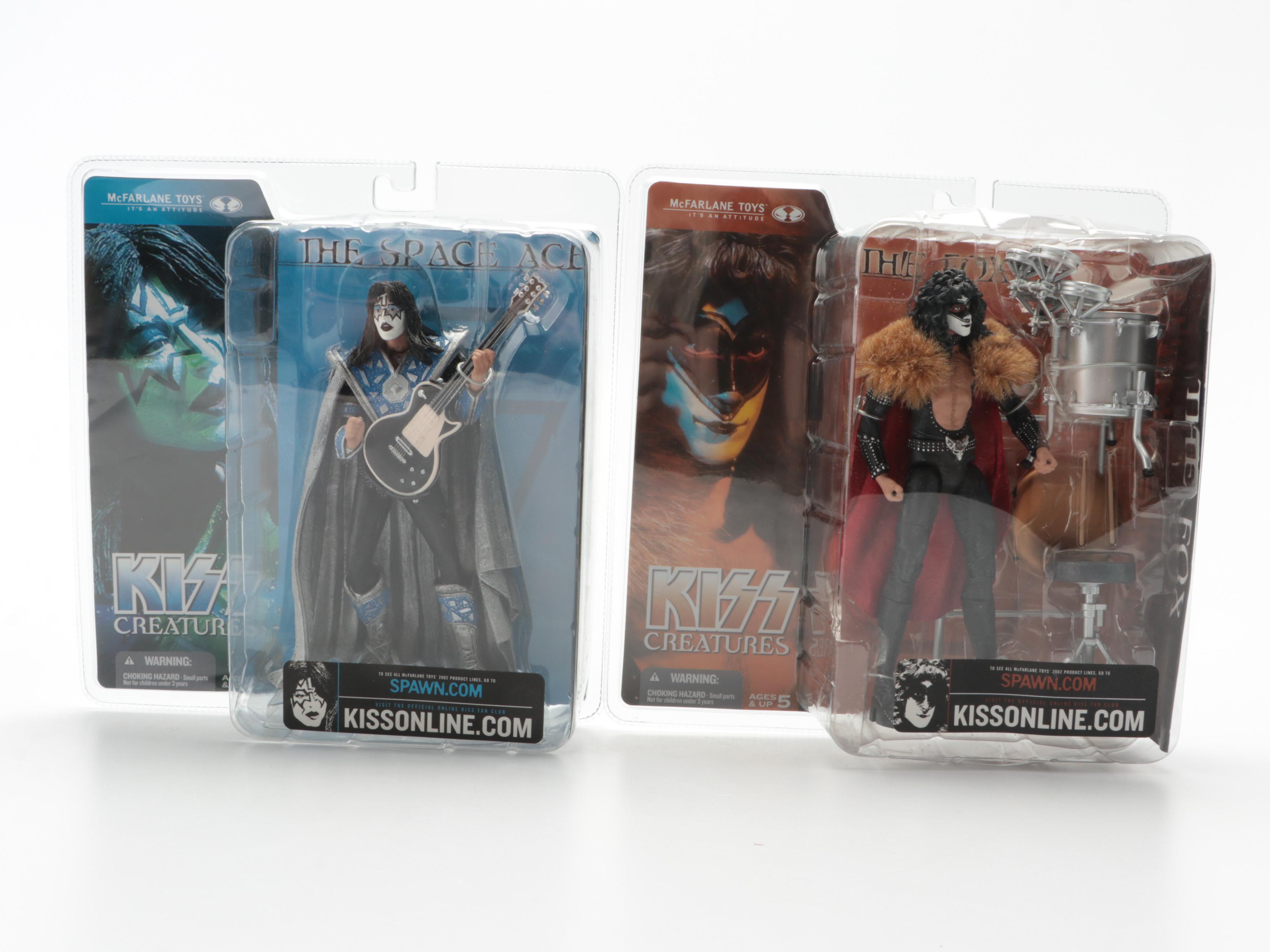 Metallica, Elvis Presley, and KISS Sealed McFarlane Action Figures