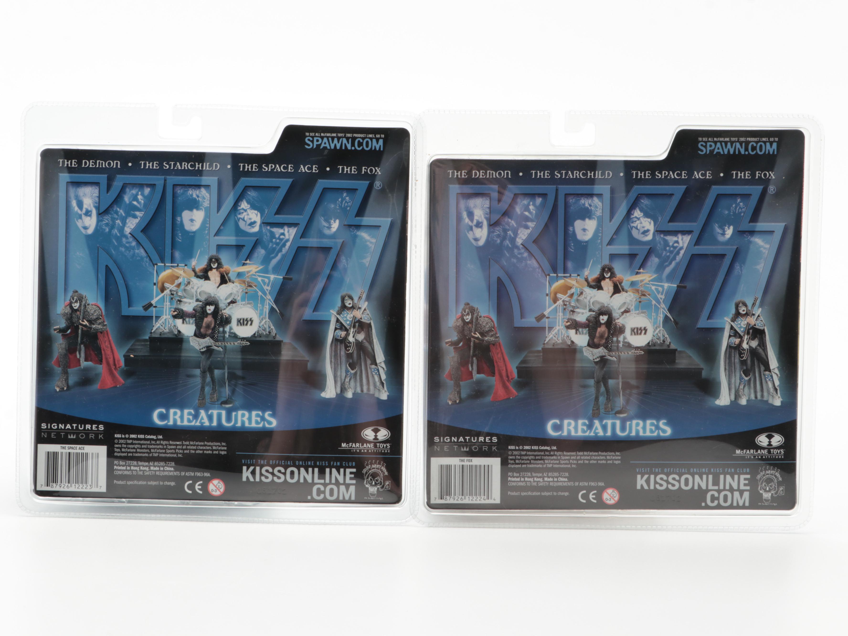 Metallica, Elvis Presley, and KISS Sealed McFarlane Action Figures