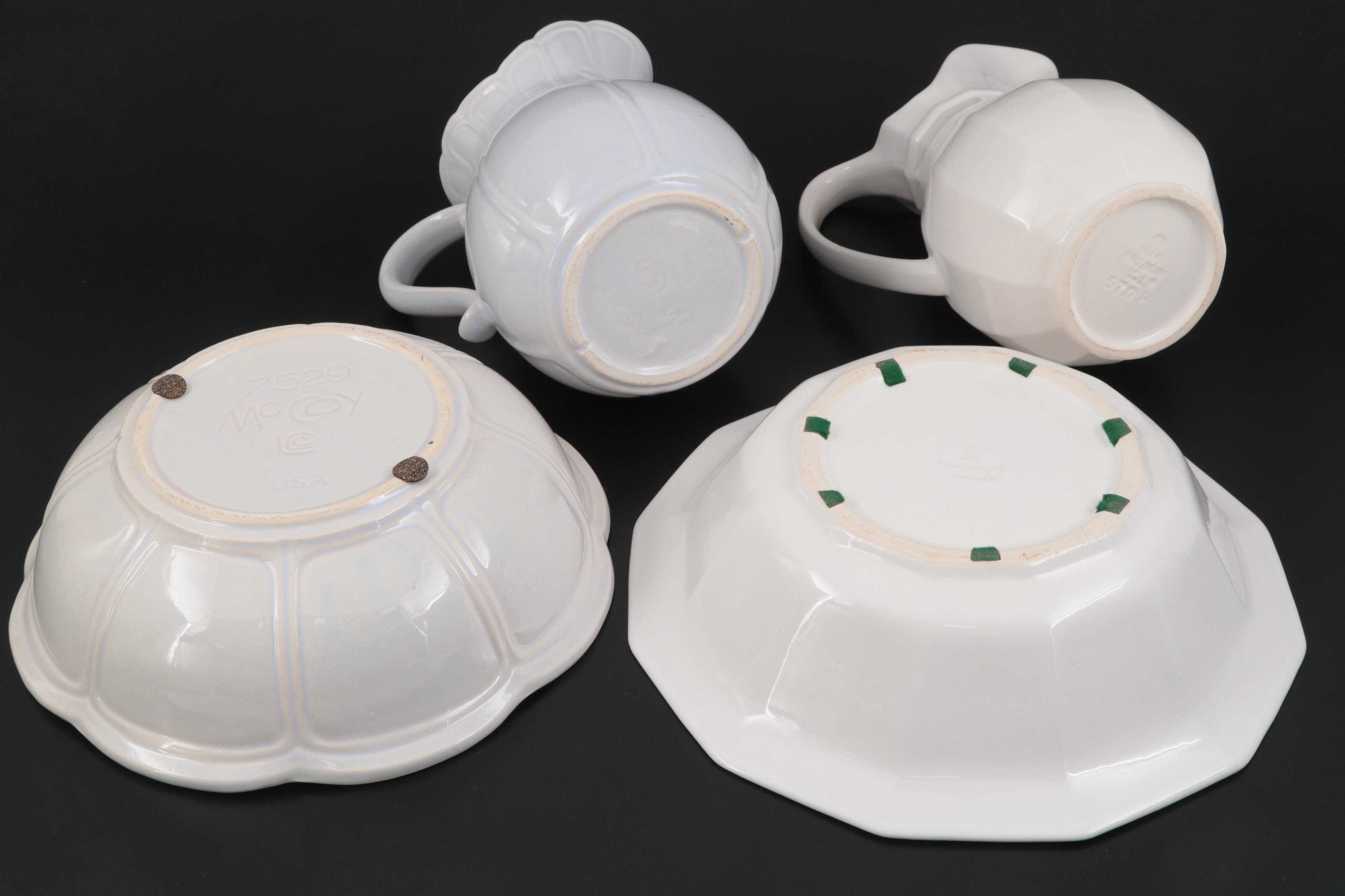 Pfaltzgraff "Providence" Pitcher and Basin with More Vanity and Tableware