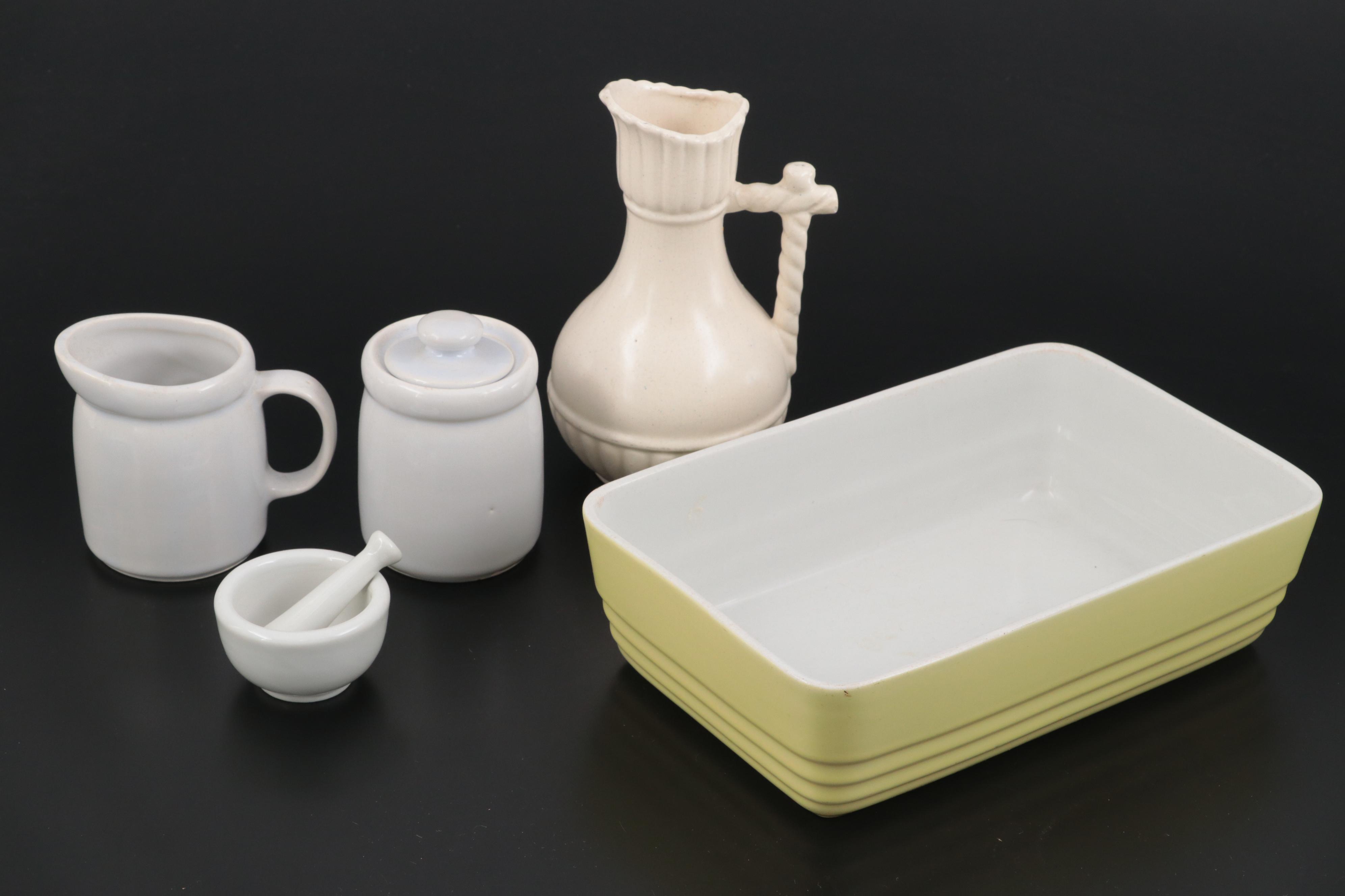 Pfaltzgraff "Providence" Pitcher and Basin with More Vanity and Tableware