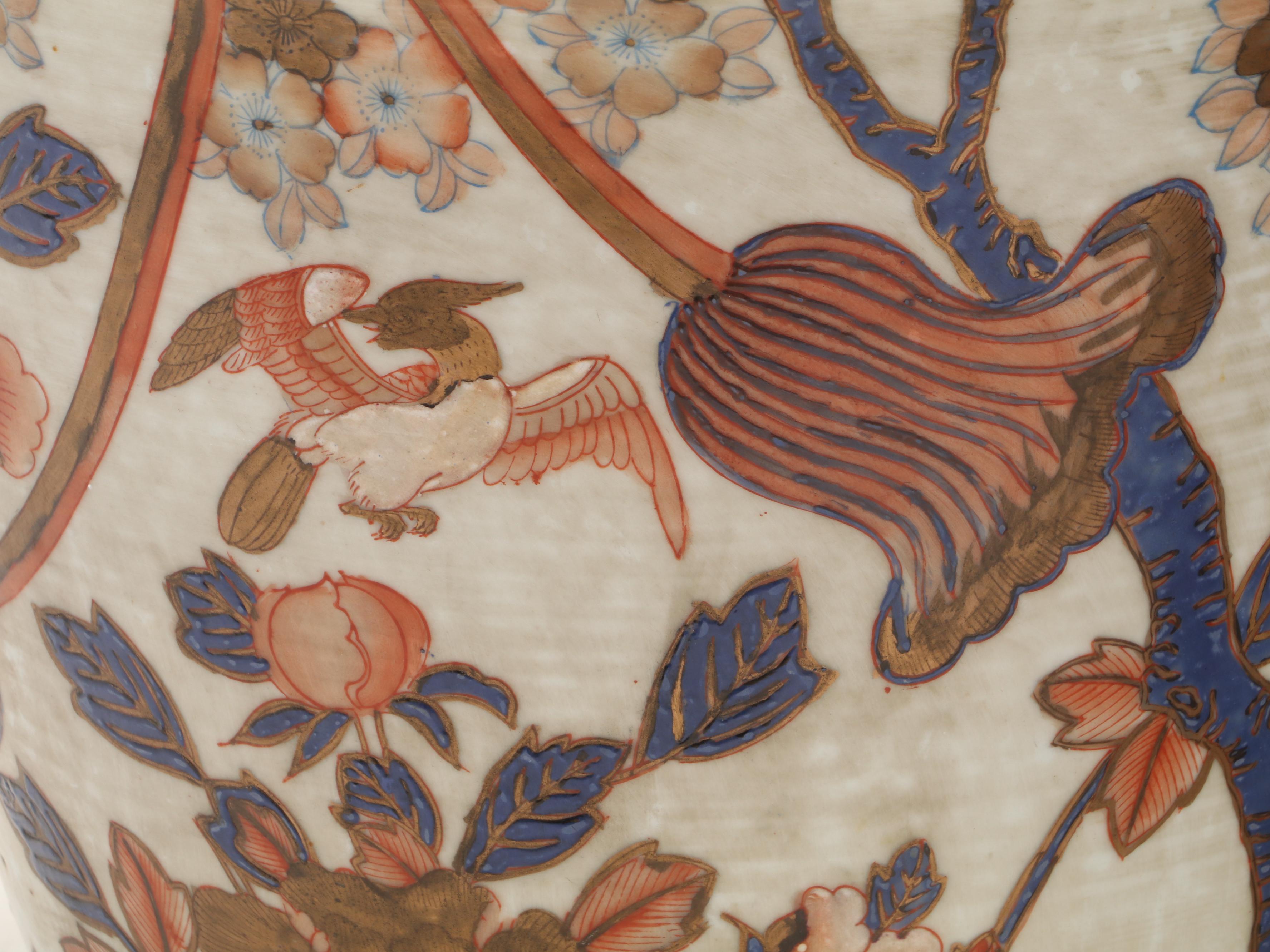 Pair of Chinese Imari Porcelain Planters