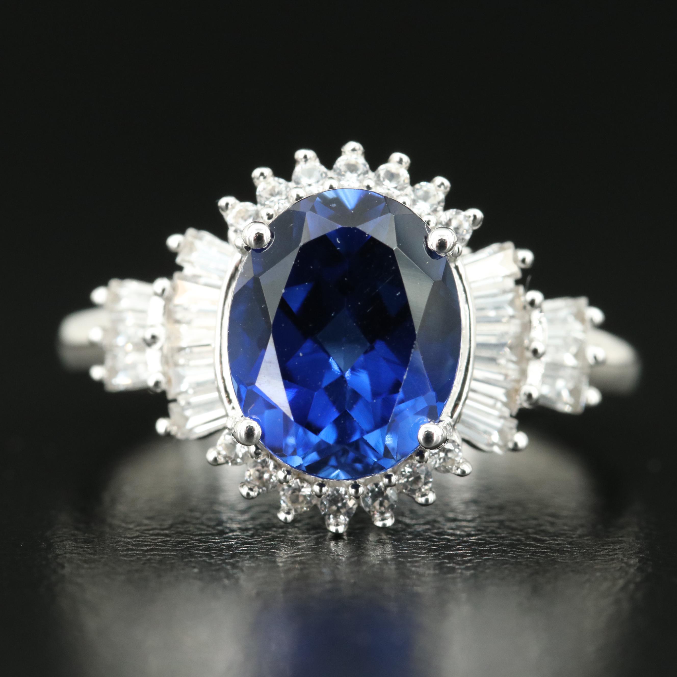 Sterling Sapphire Ring