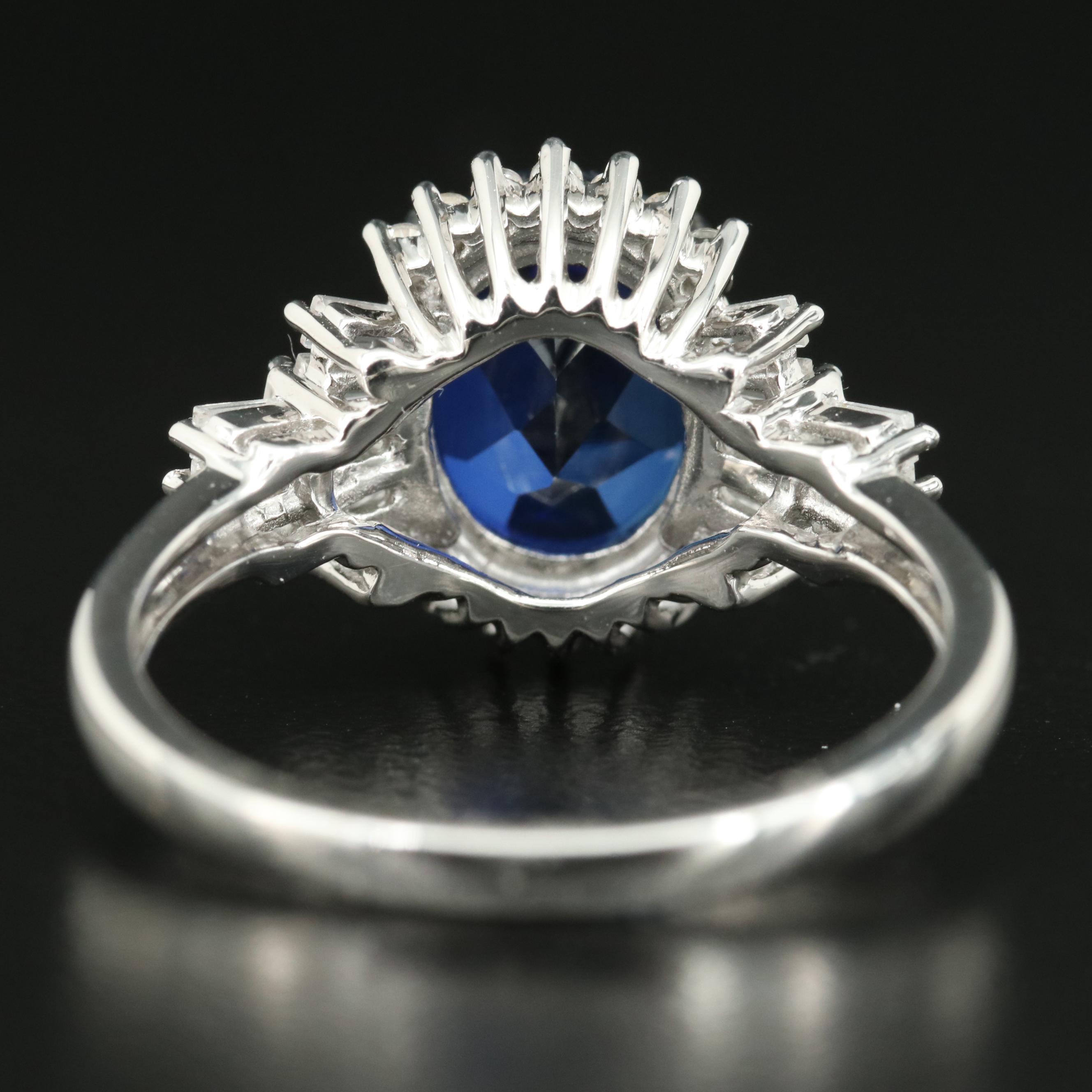 Sterling Sapphire Ring