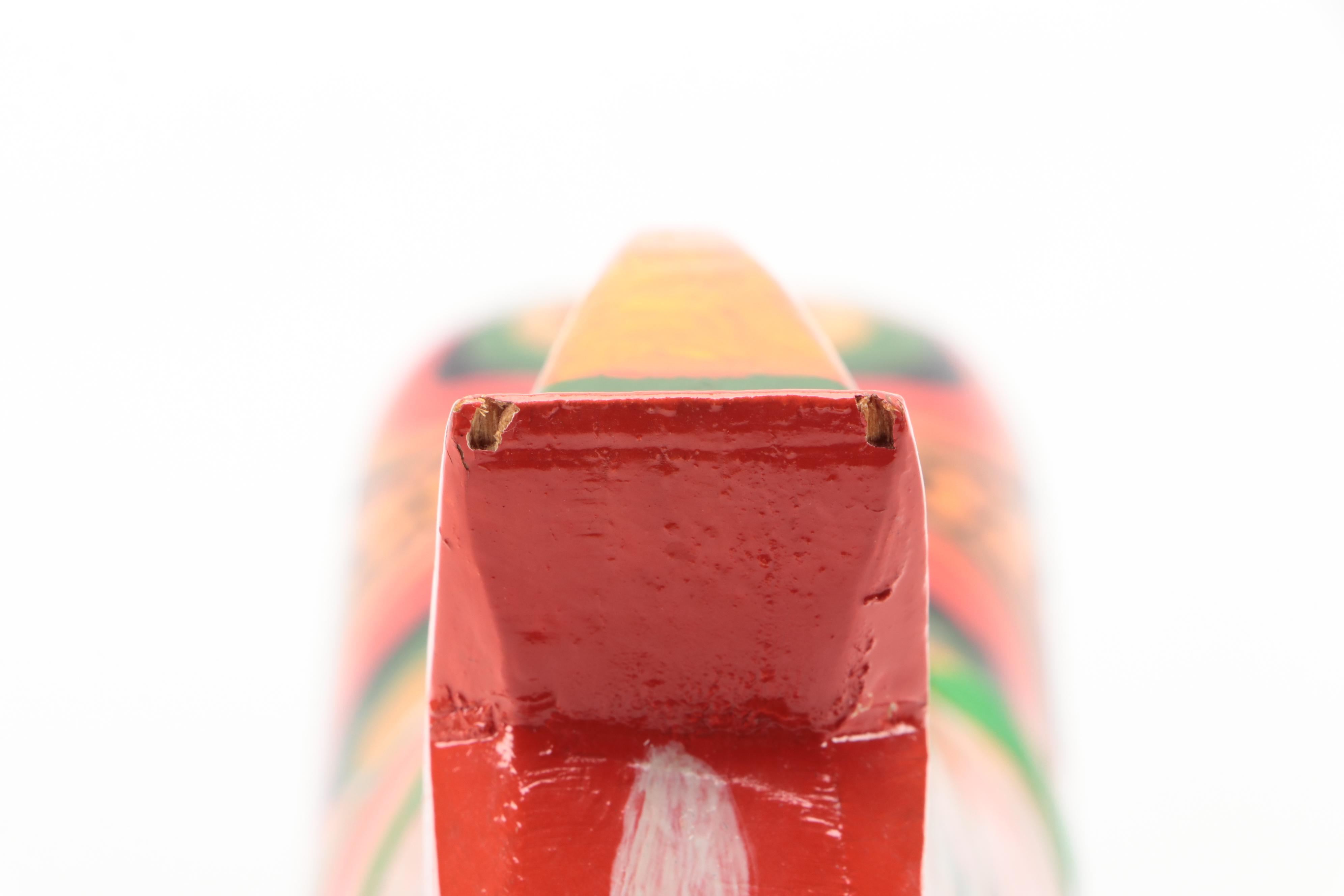 Hand-Painted Red Dala Horse with Quemada Vase and Handmade Vessel