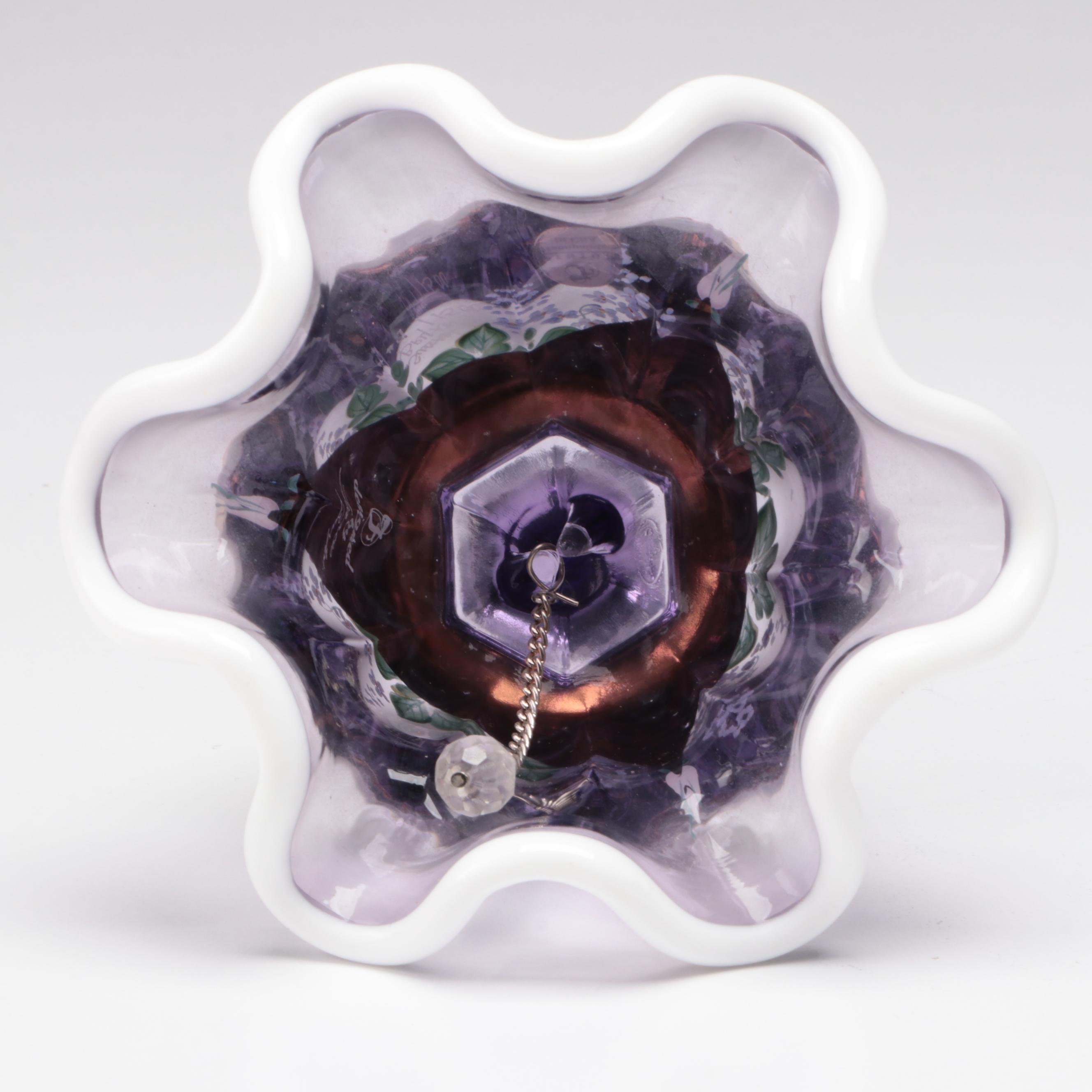 Fenton Museum Collection Ruffled Rim Cased Glass Bowl and More Glass Décor