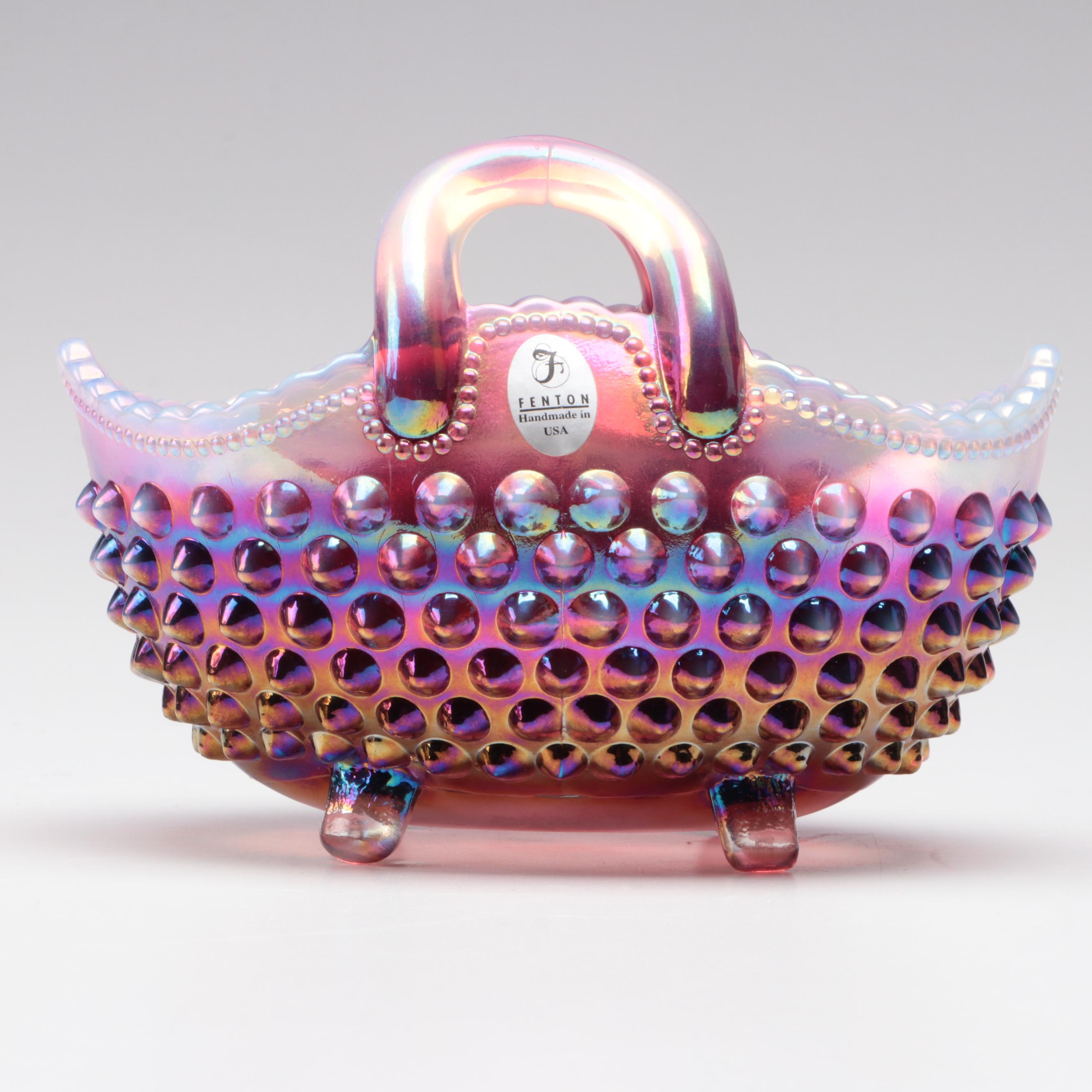 Fenton Museum Collection Ruffled Rim Cased Glass Bowl and More Glass Décor