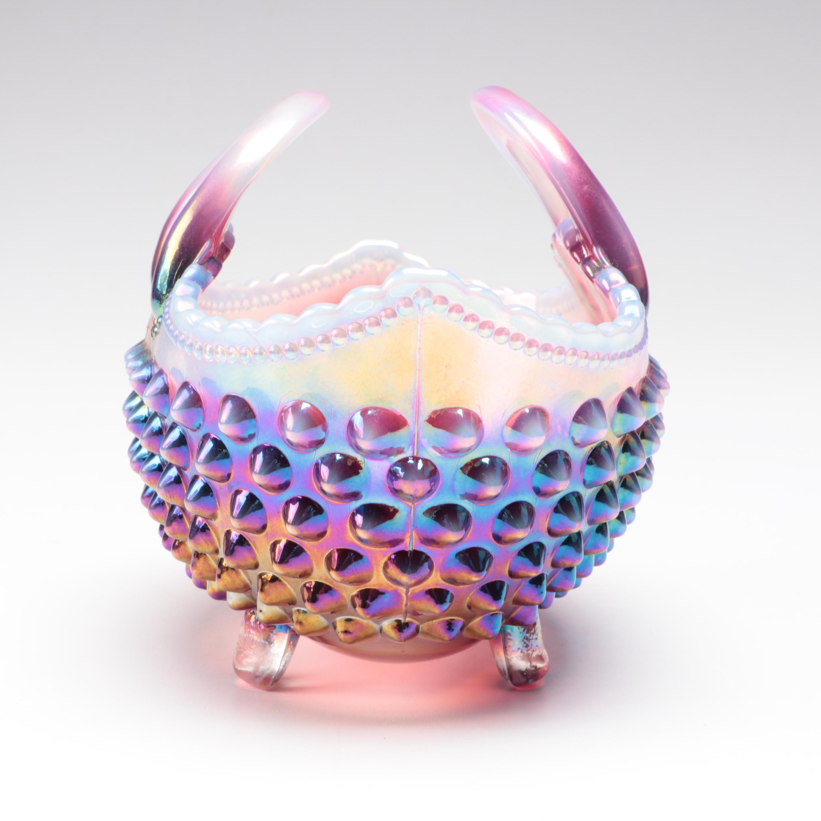 Fenton Museum Collection Ruffled Rim Cased Glass Bowl and More Glass Décor