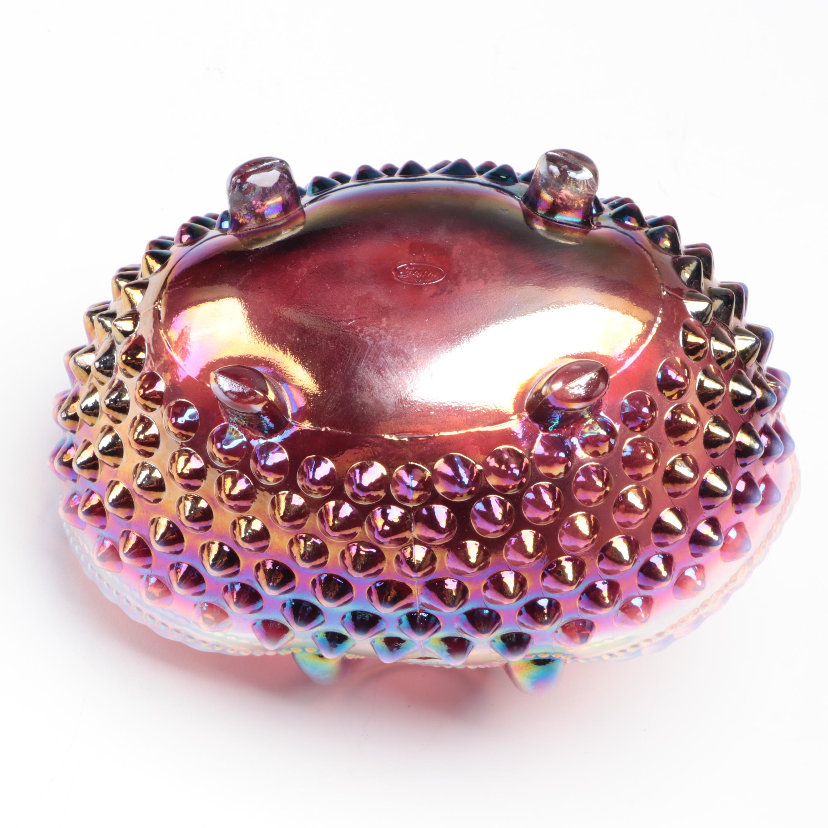 Fenton Museum Collection Ruffled Rim Cased Glass Bowl and More Glass Décor