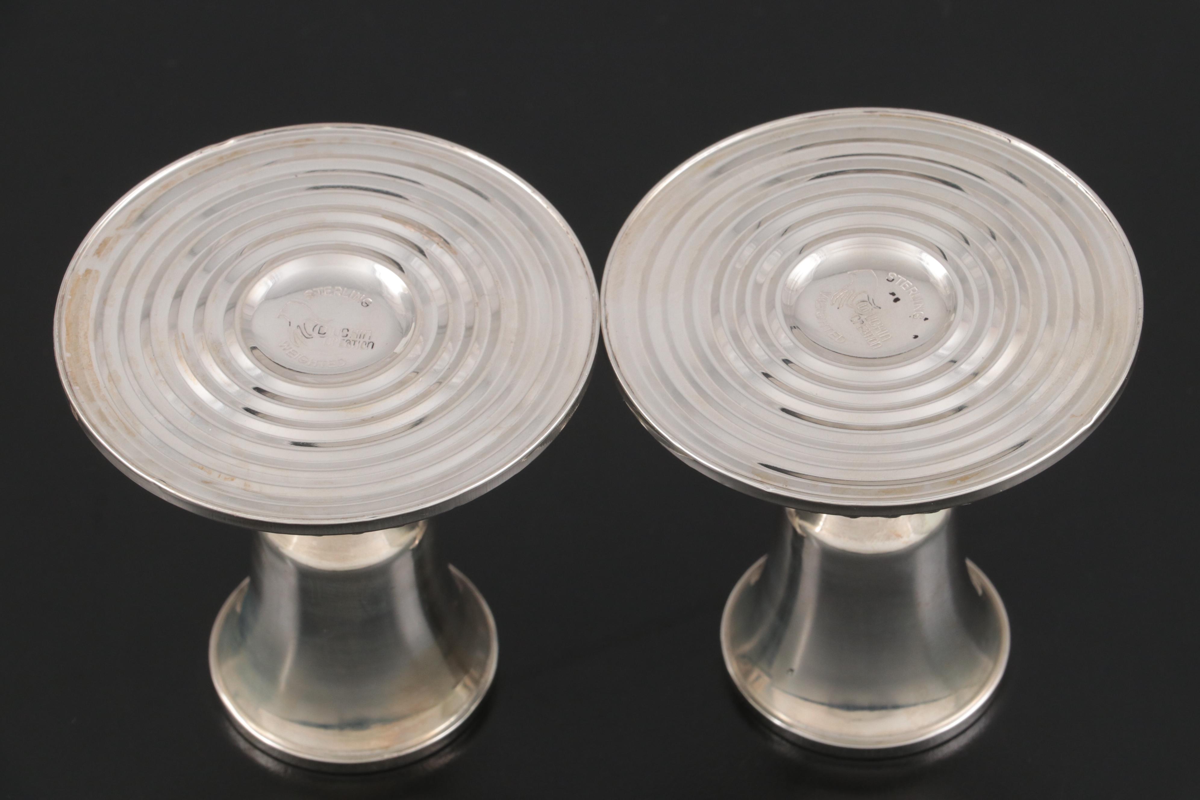 Reed & Barton and Other Weighted Sterling Silver Candlestick Pairs
