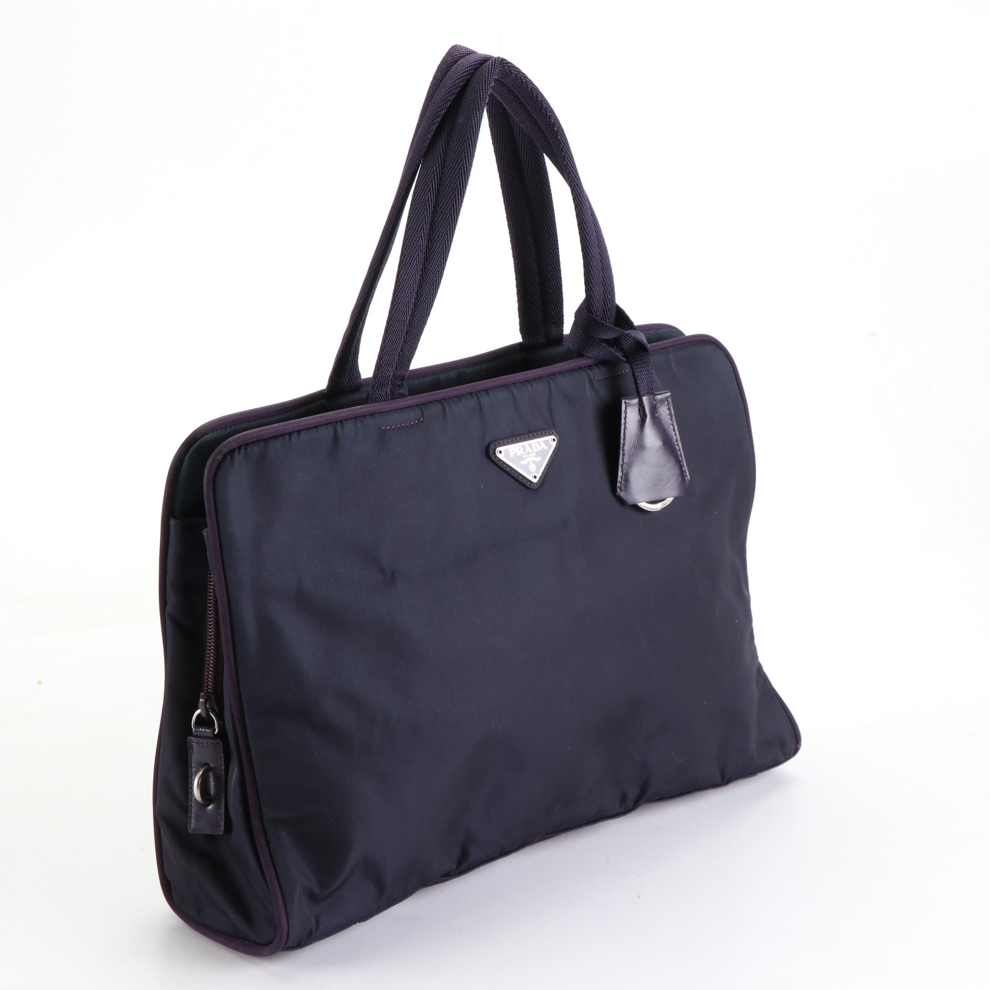 Prada Handbag in Navy Blue Tessuto Nylon