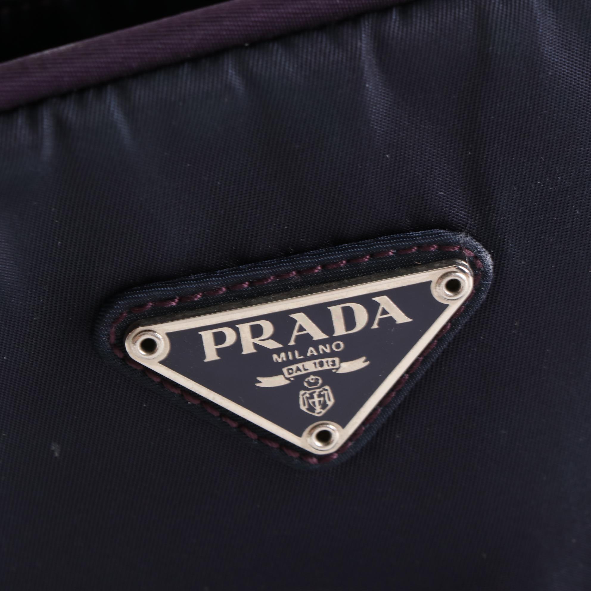 Prada Handbag in Navy Blue Tessuto Nylon