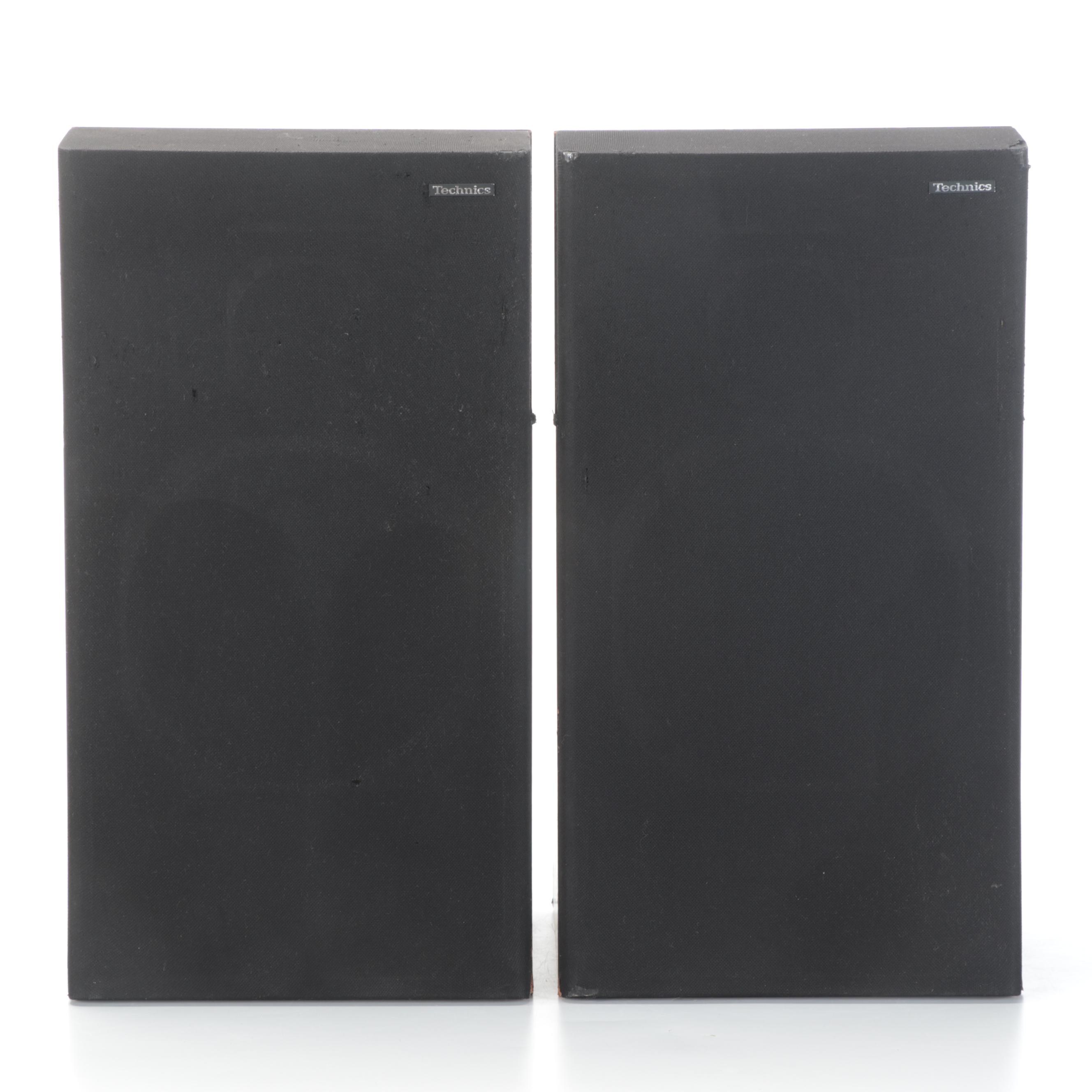 Pair of Technics Linear Phase Rosewood Veneer Loudspeakers