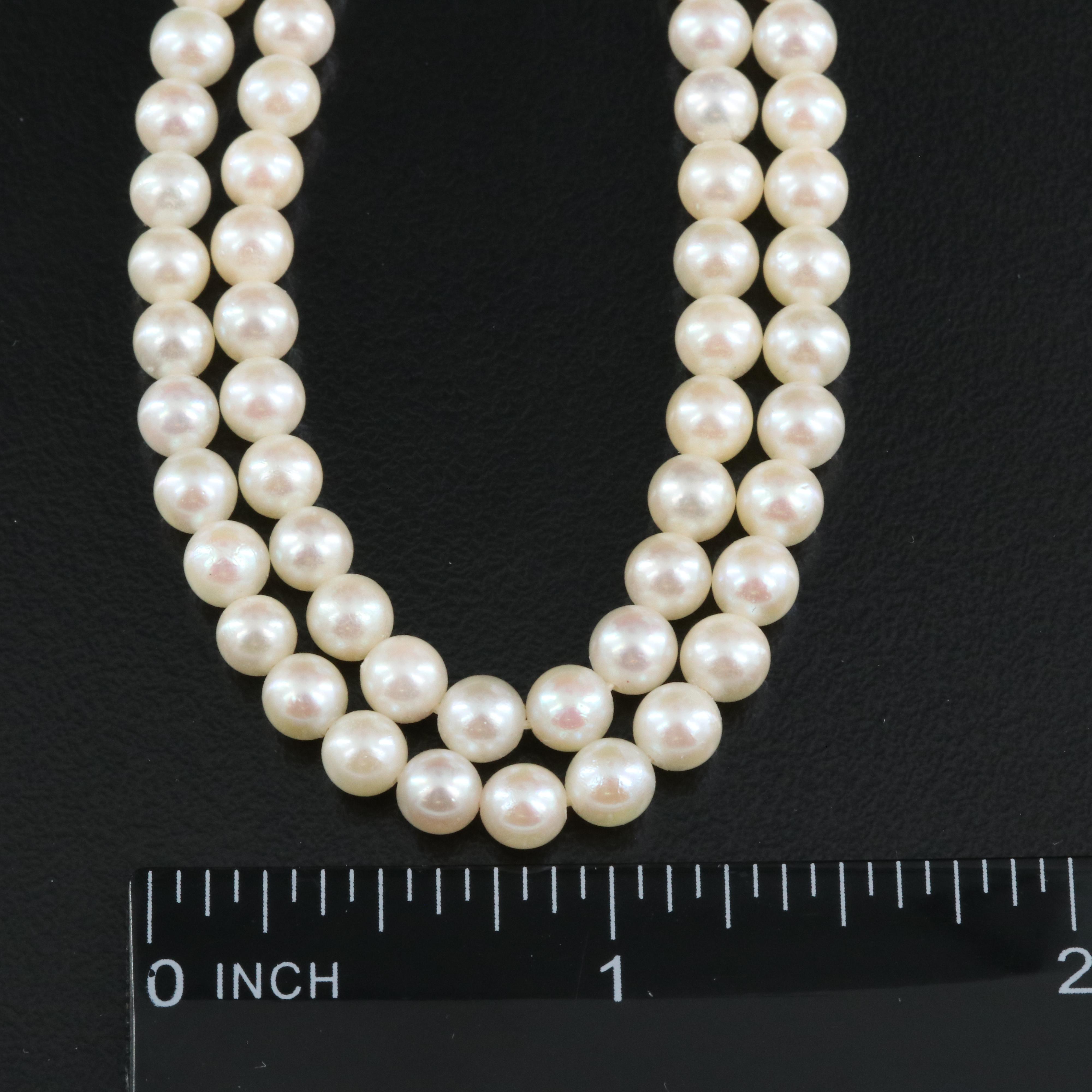 Pearl Necklace with 14K Clasp
