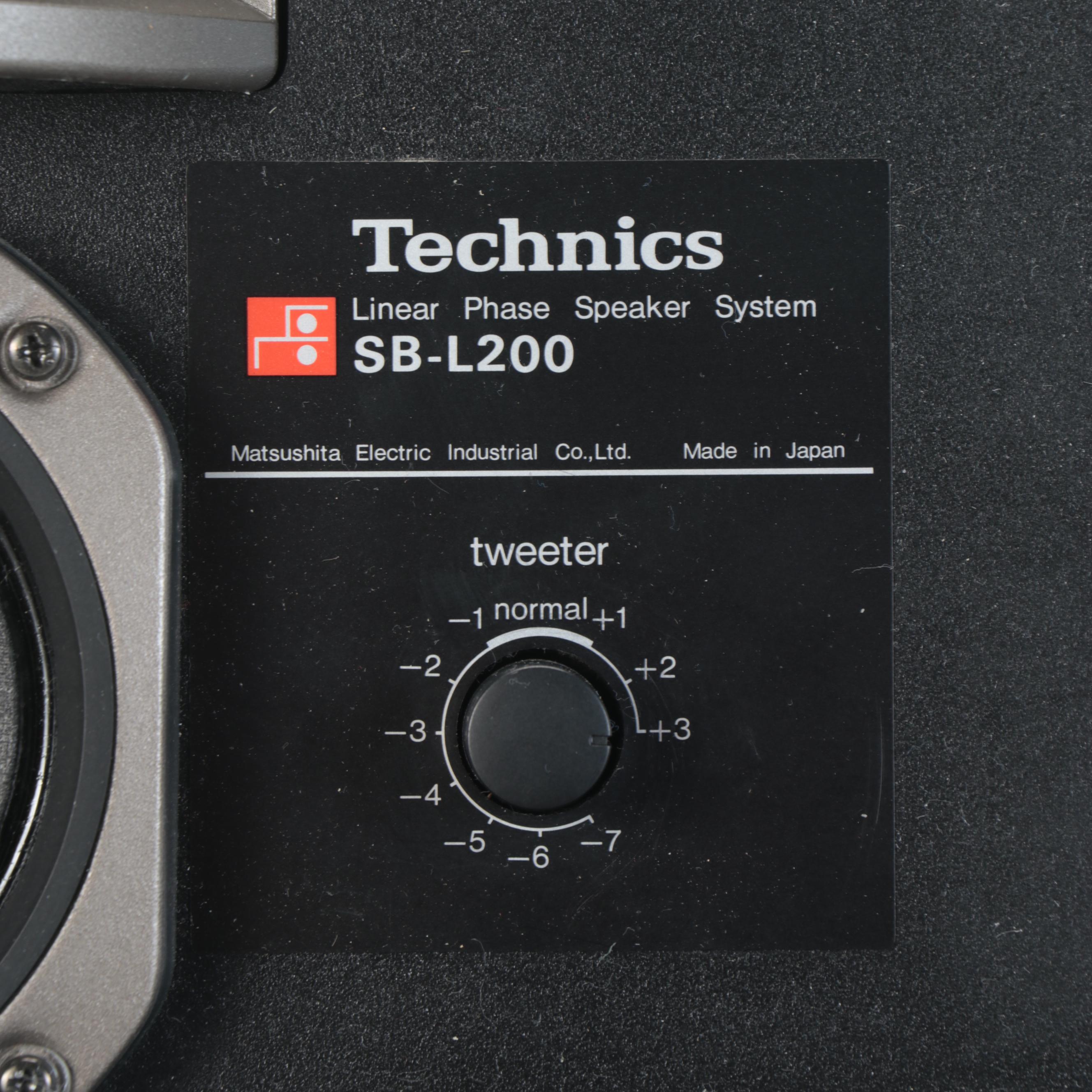 Pair of Technics Linear Phase Rosewood Veneer Loudspeakers