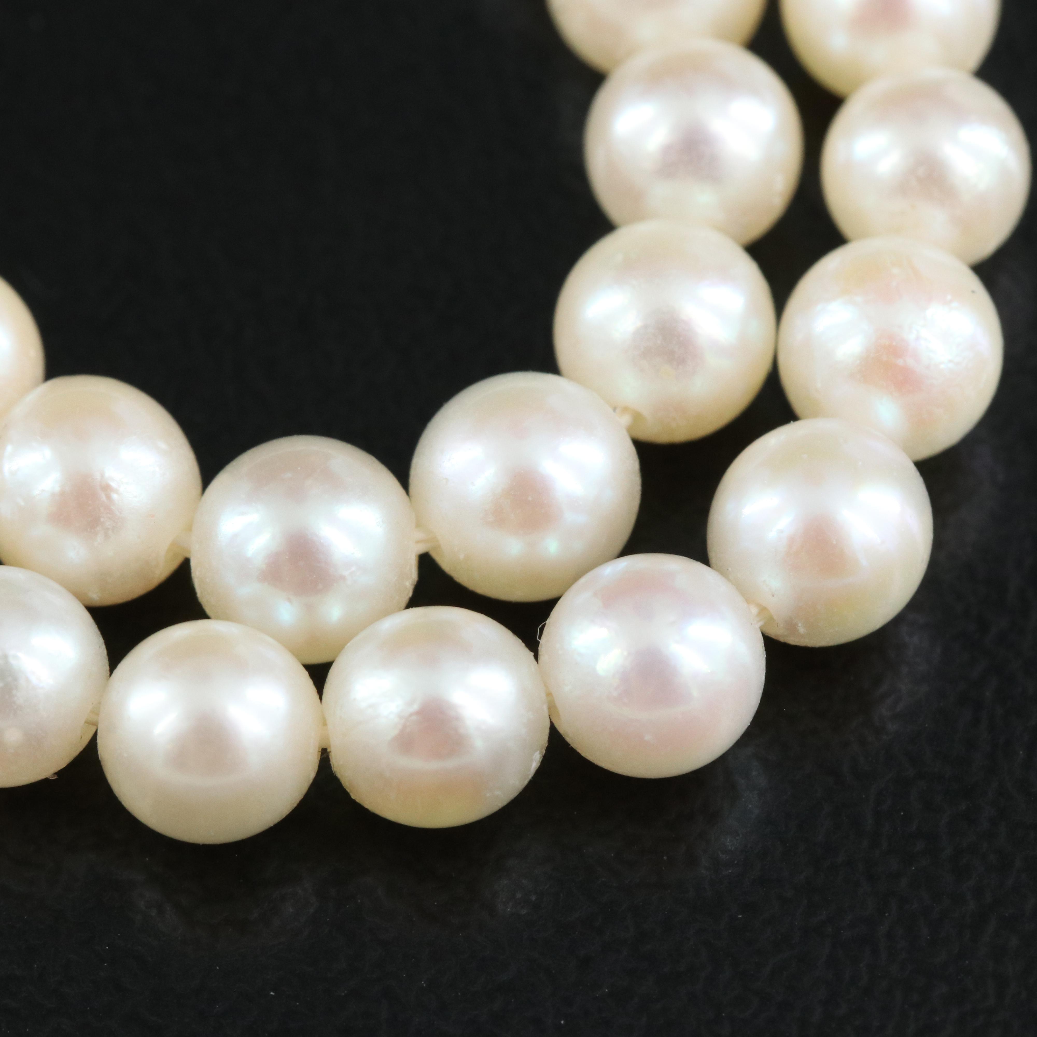 Pearl Necklace with 14K Clasp