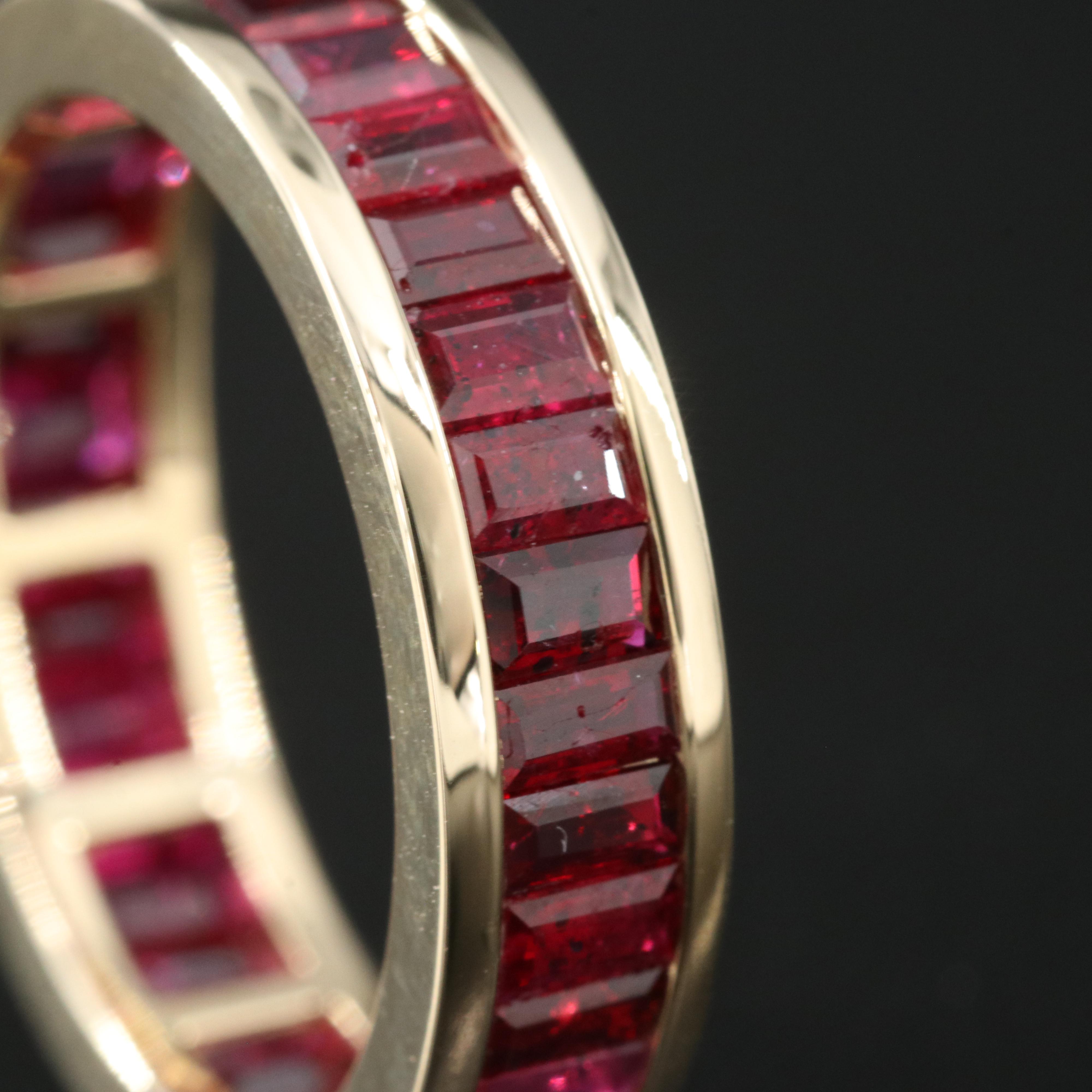 14K Ruby Eternity Band