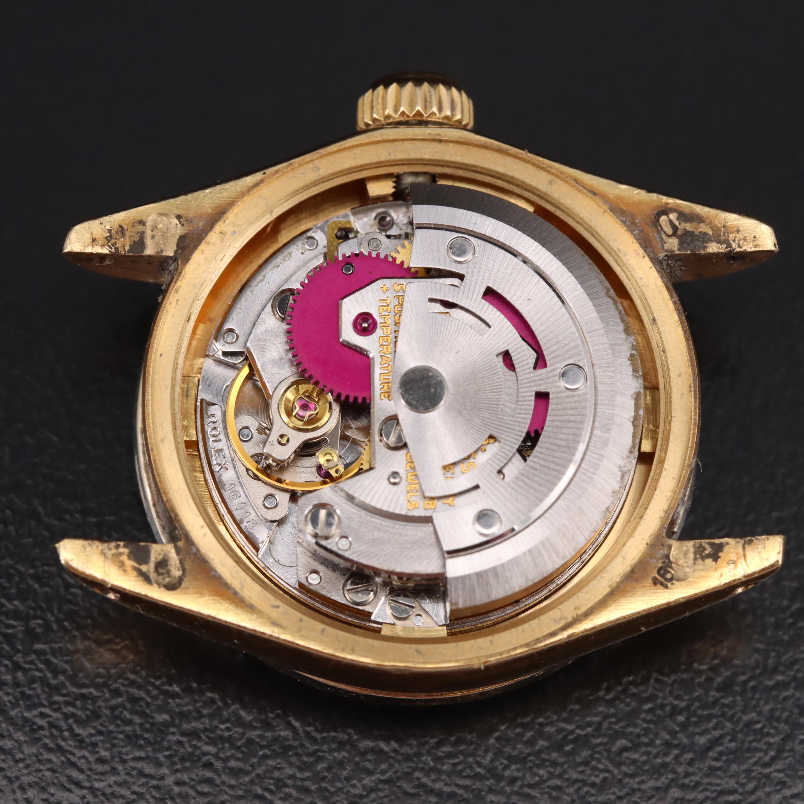 1978 14K and 18K Rolex Diamond Dial and Bezel Datejust Watch