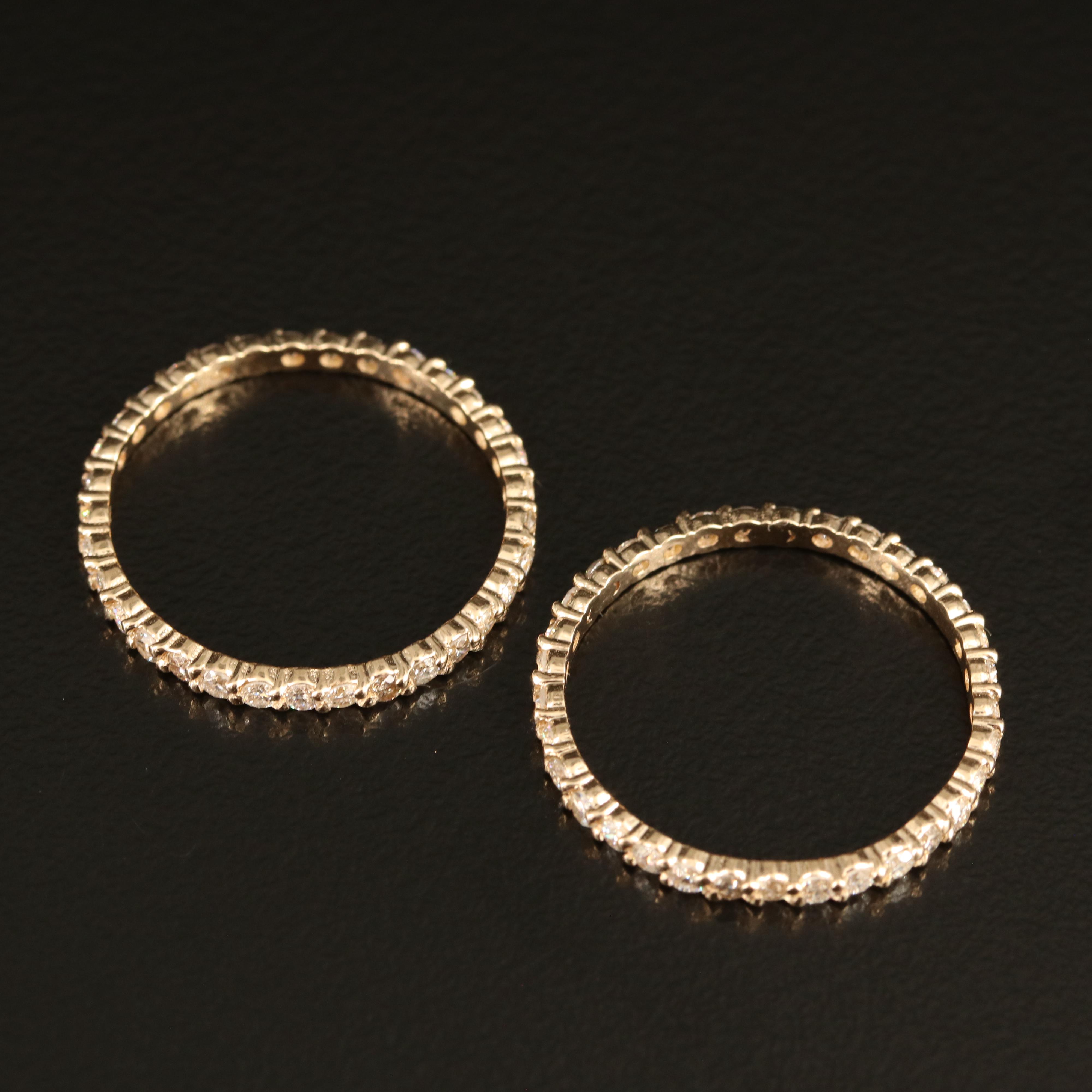 14K 1.16 CTW Diamond Eternity Bands